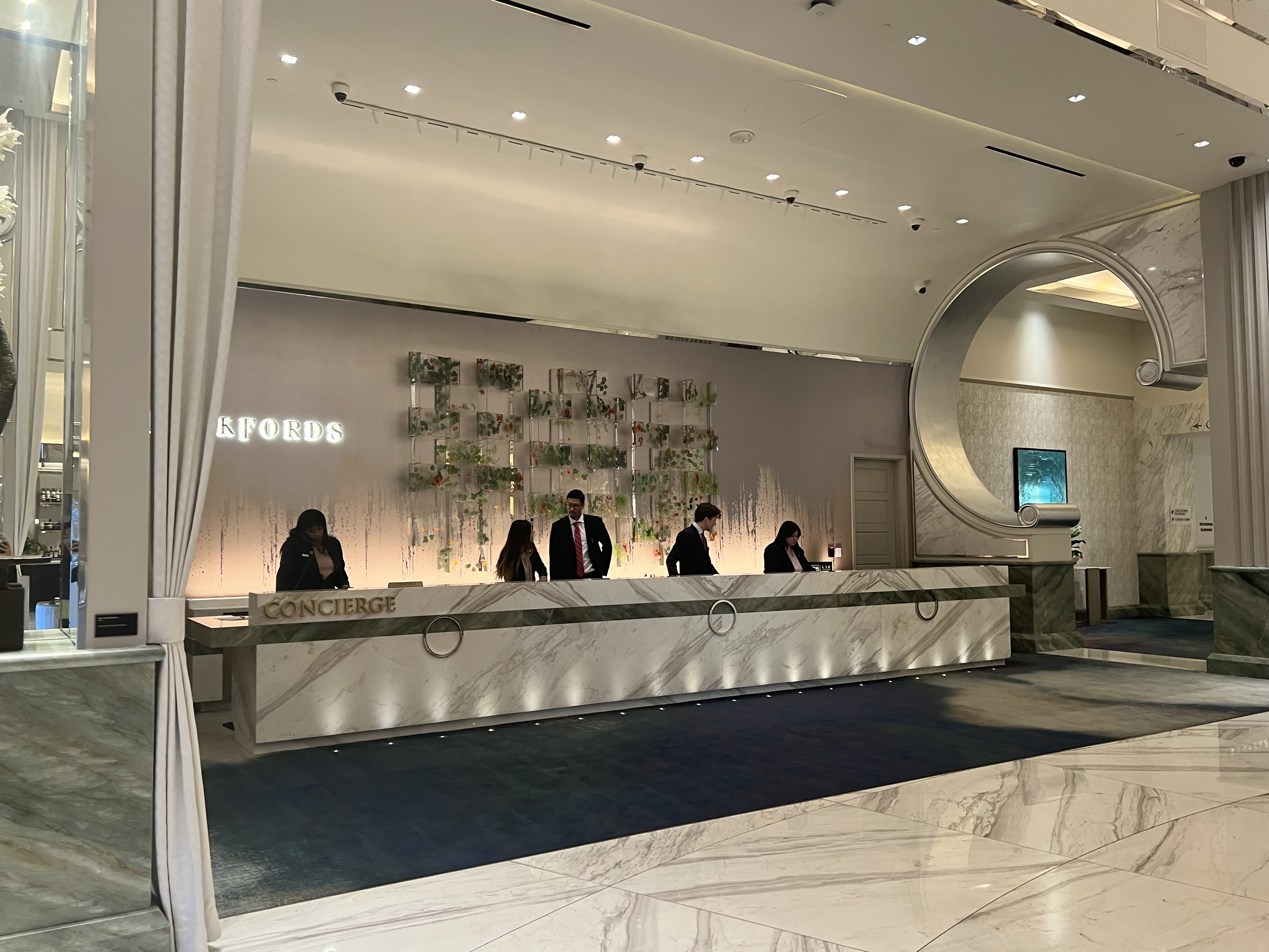 Crockfords Club Check In Desk