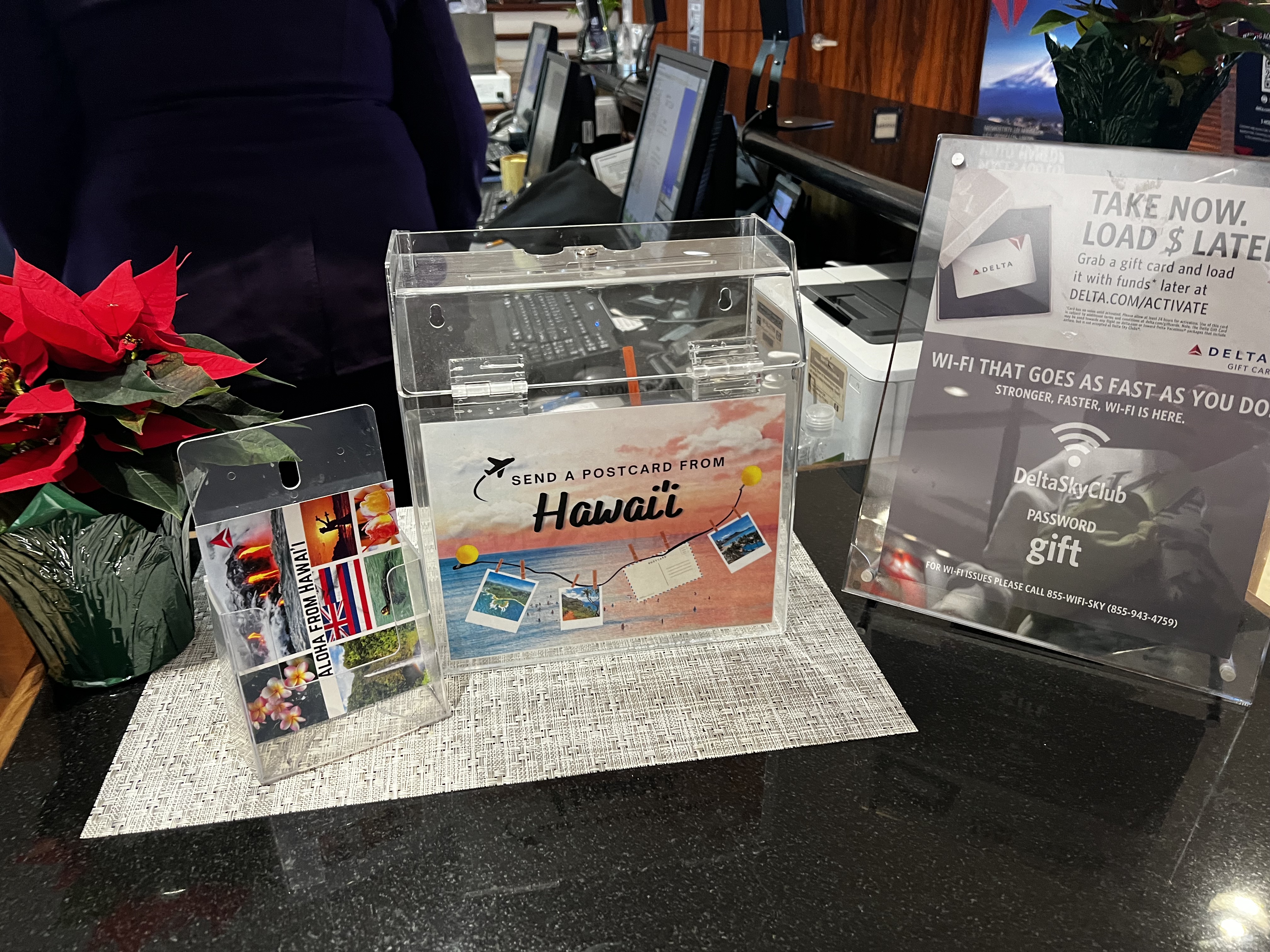 Delta Sky Club HNL Postcards Delta Sky Club HNL Postcards