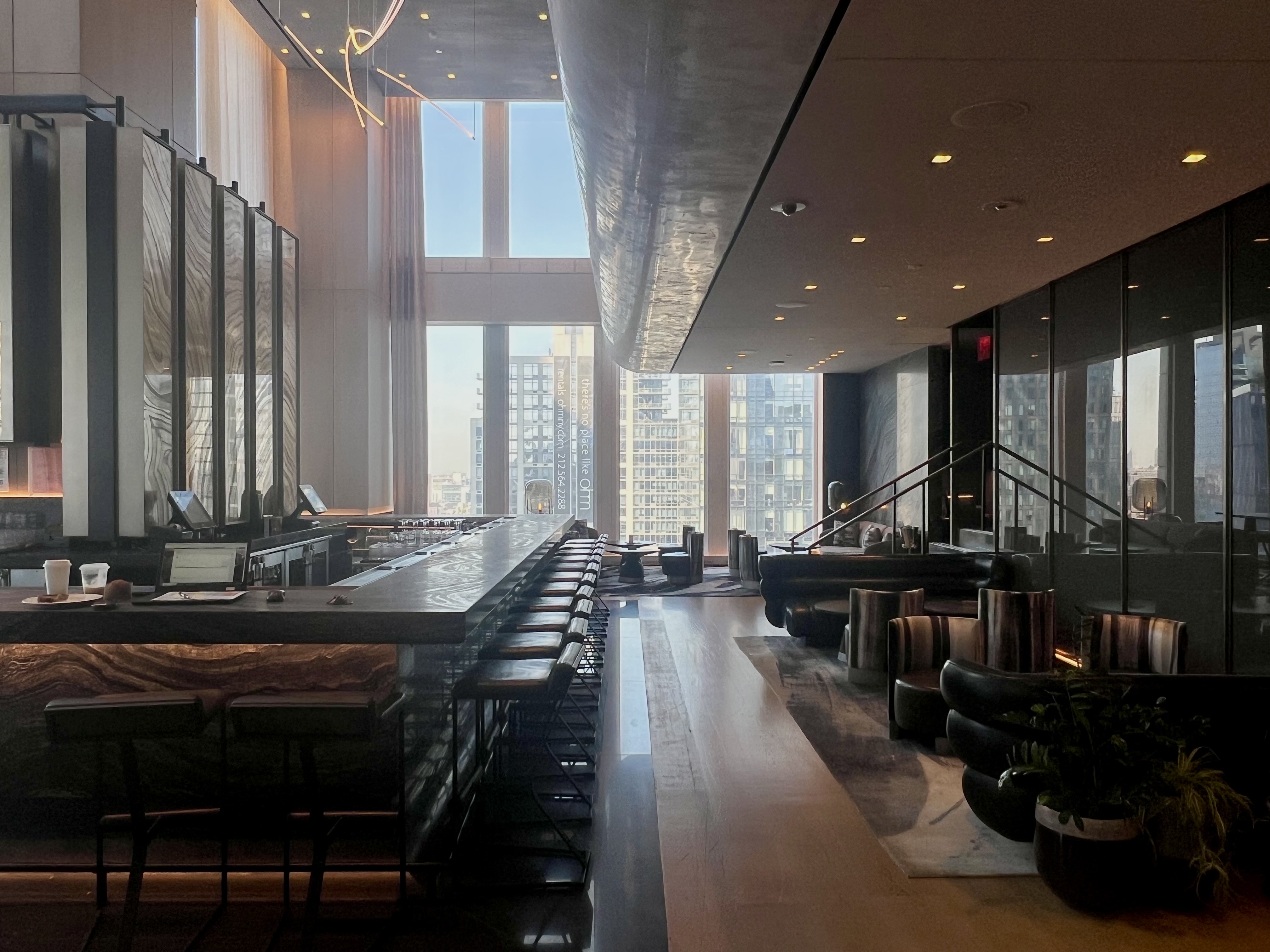 Equinox Hotel NYC Electric Lemon bar 