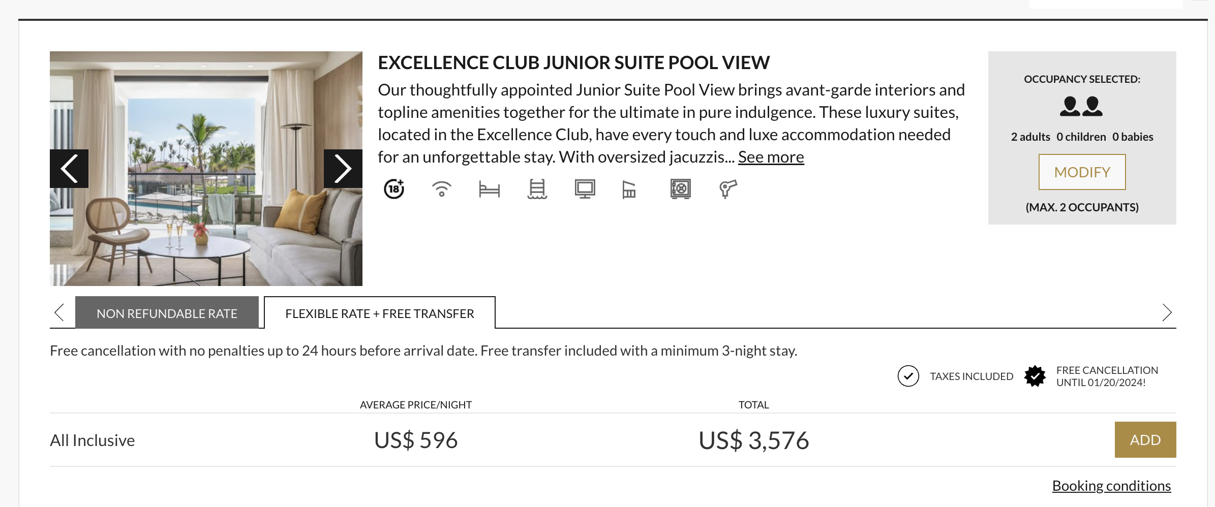 Finest Club Punta Cana room cost Finest Club Punta Cana room cost