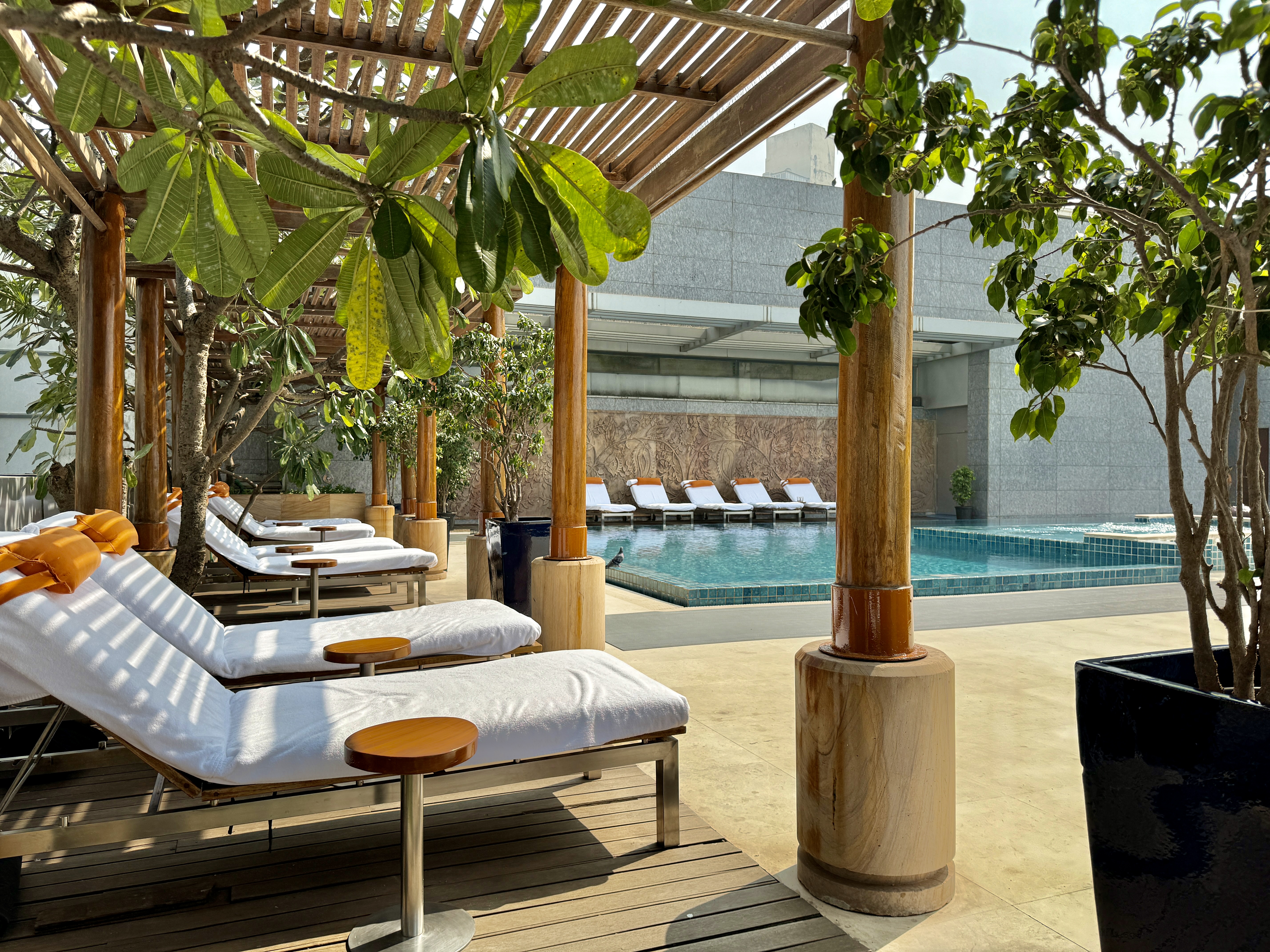 Four Seasons Mumbai Pool View from Chair