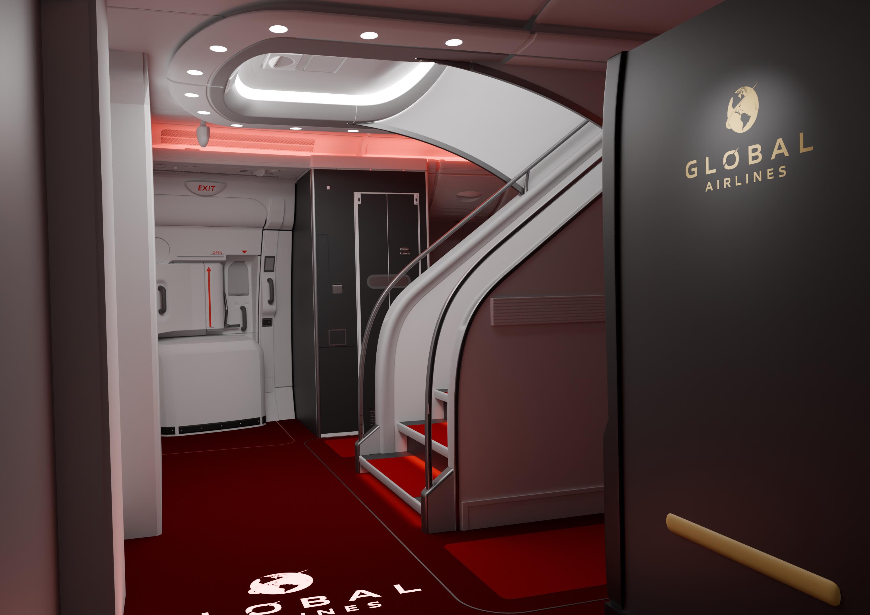 Global Airlines A380 interior Global Airlines A380 interior