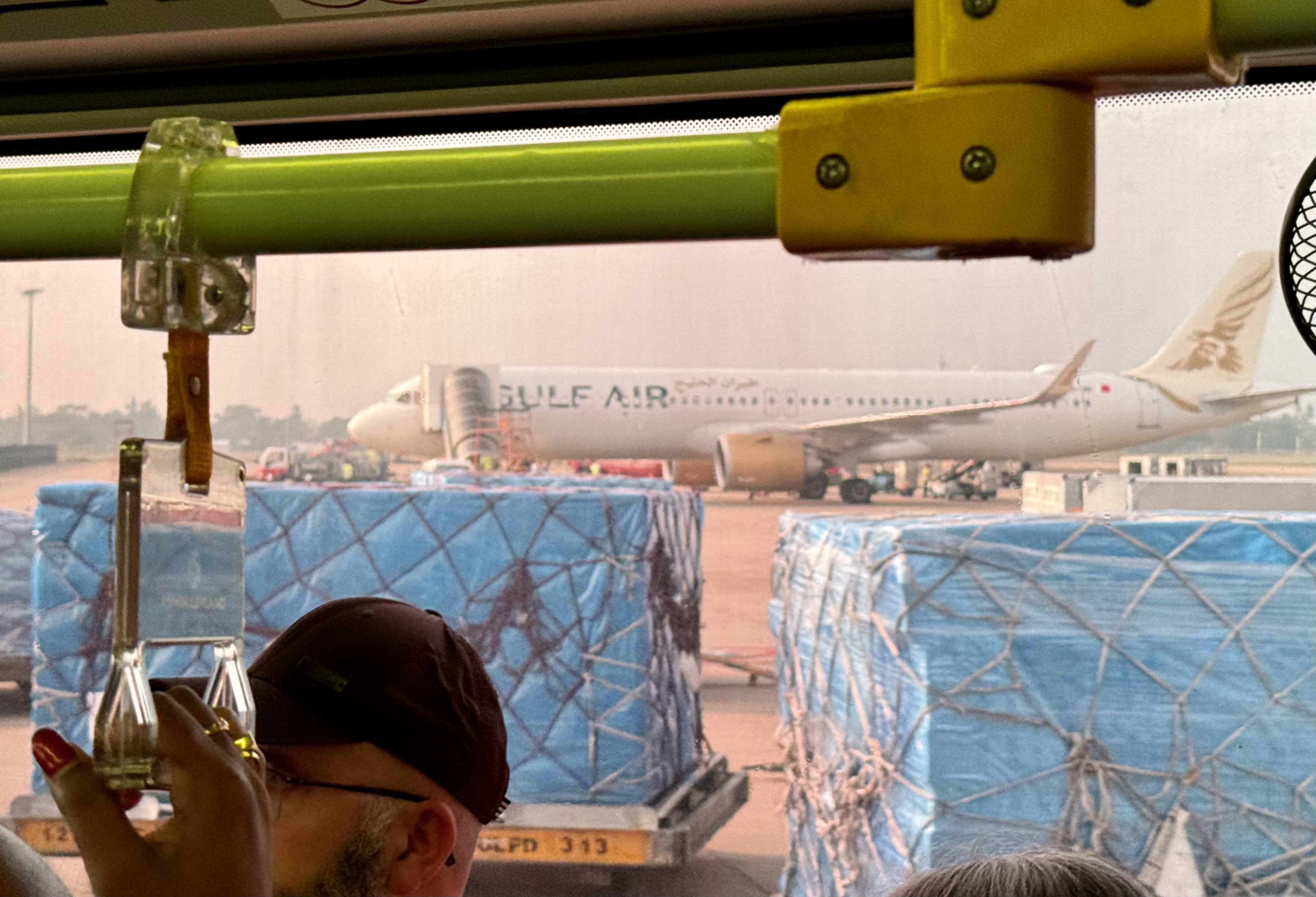 Gulf Air A321neo business class CMB taxi