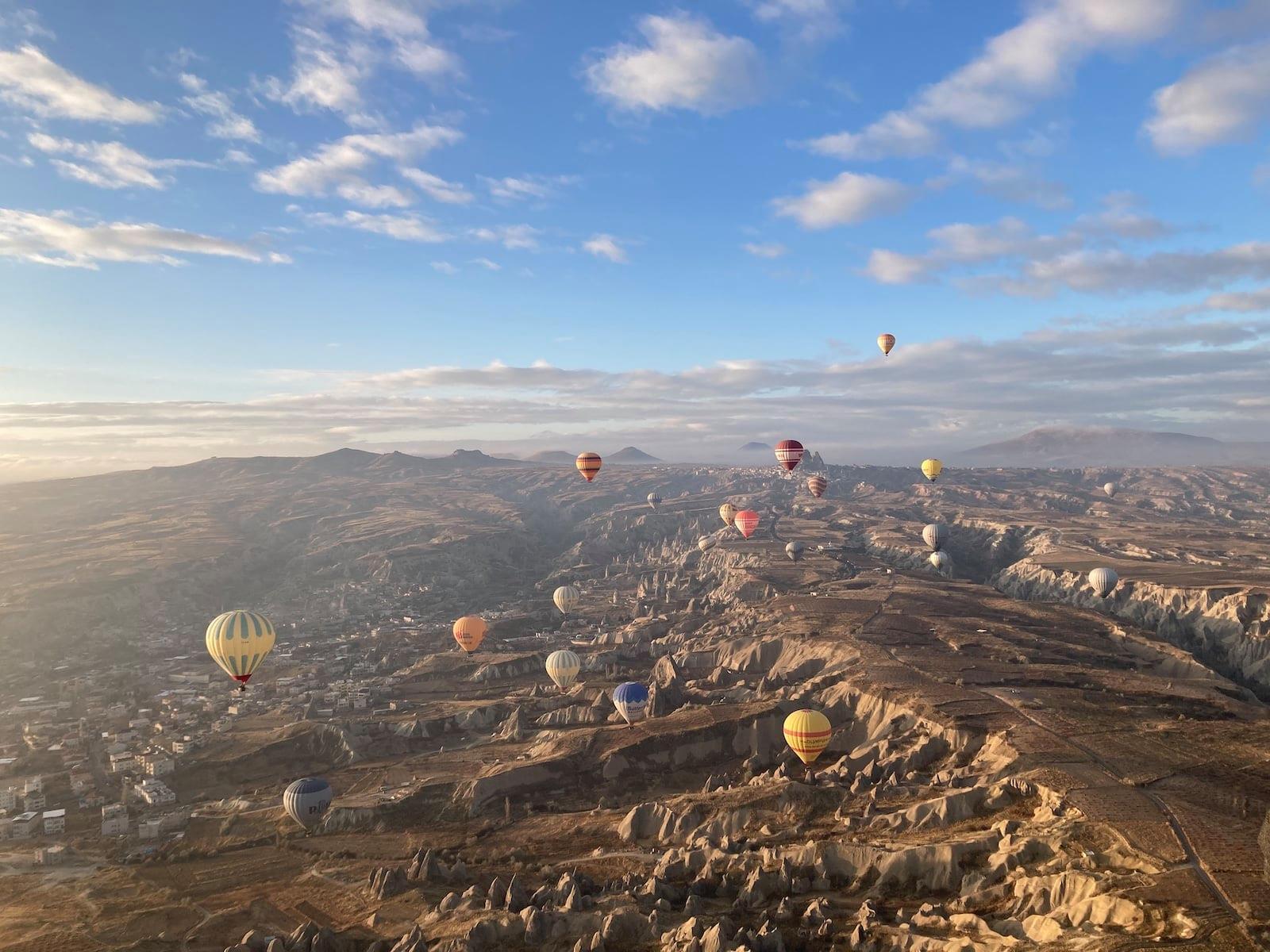 Hot air balloons in Cappadocia Turkey Hot air balloons in Cappadocia Turkey