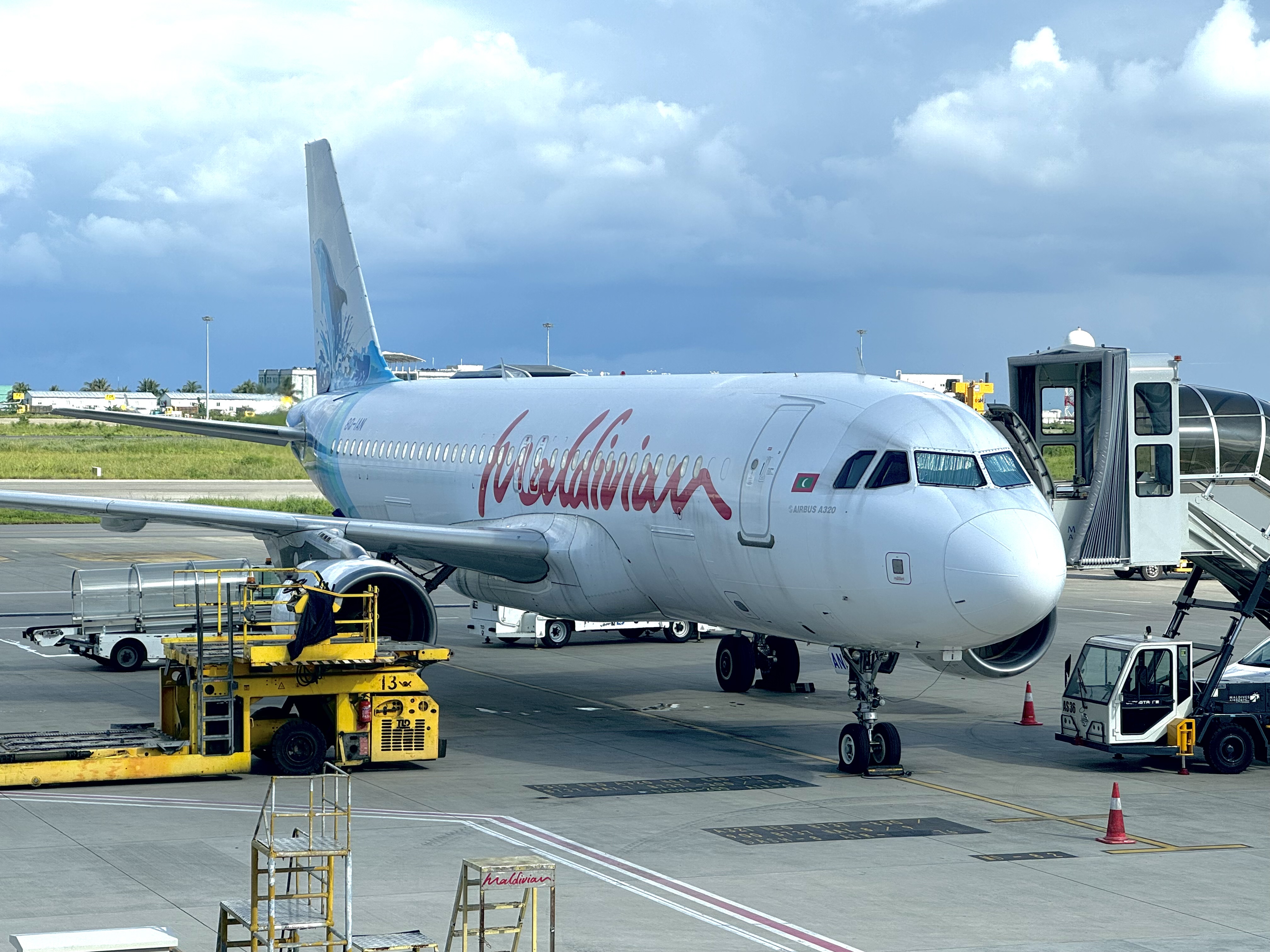 Maldivian A320 at Male Airport Maldivian A320 at Male Airport