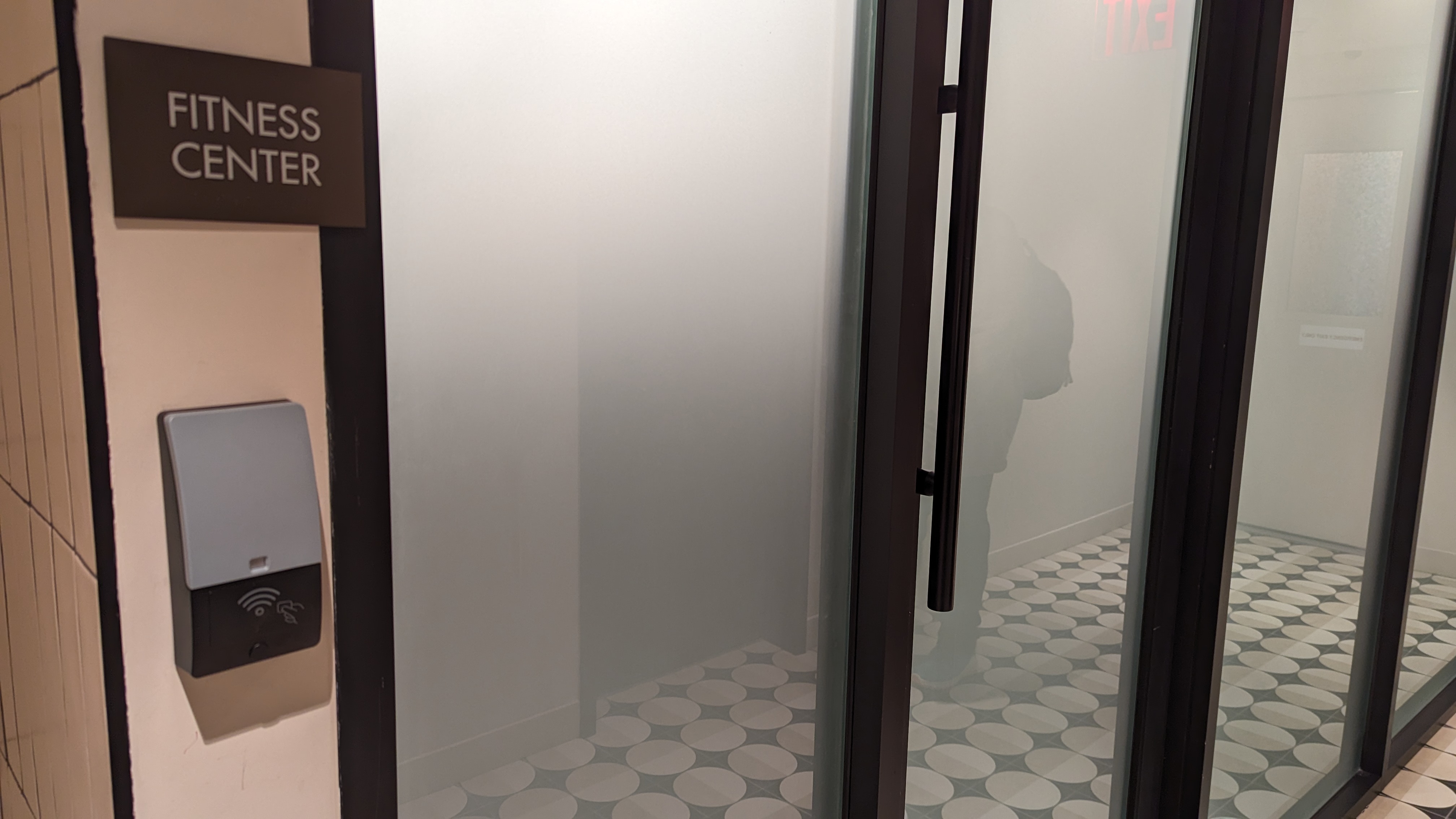 Motto by Hilton New York City Times Square amenities fitness center door