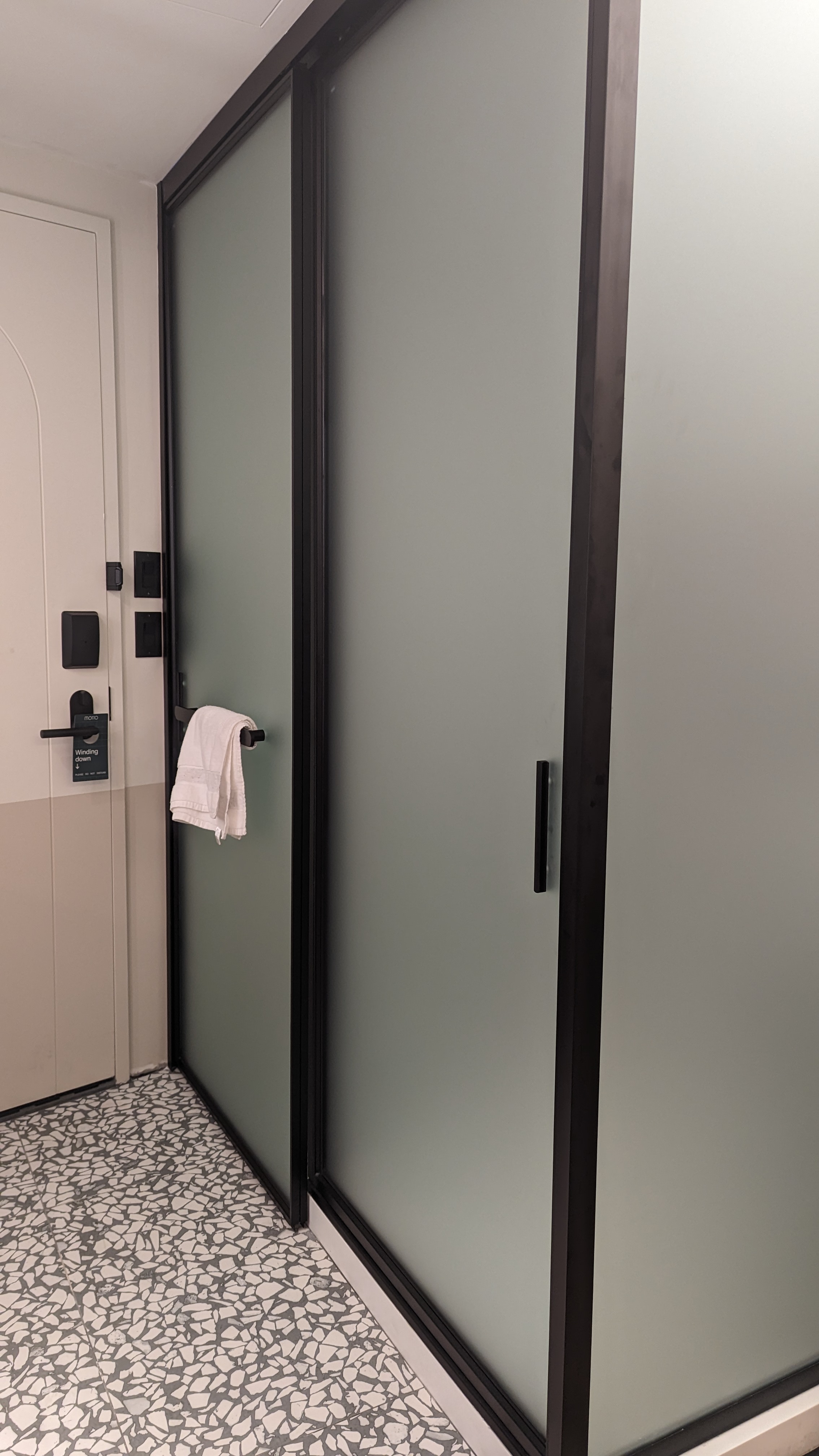 Motto by Hilton New York City Times Square guestroom bathroom enclosures