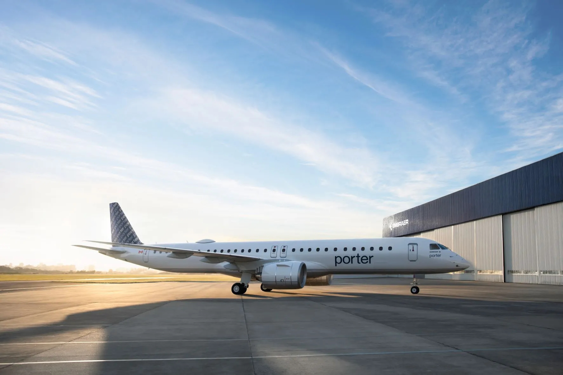 Porter Airlines E195 E2 Exterior 1 Porter Airlines E195 E2 Exterior 1