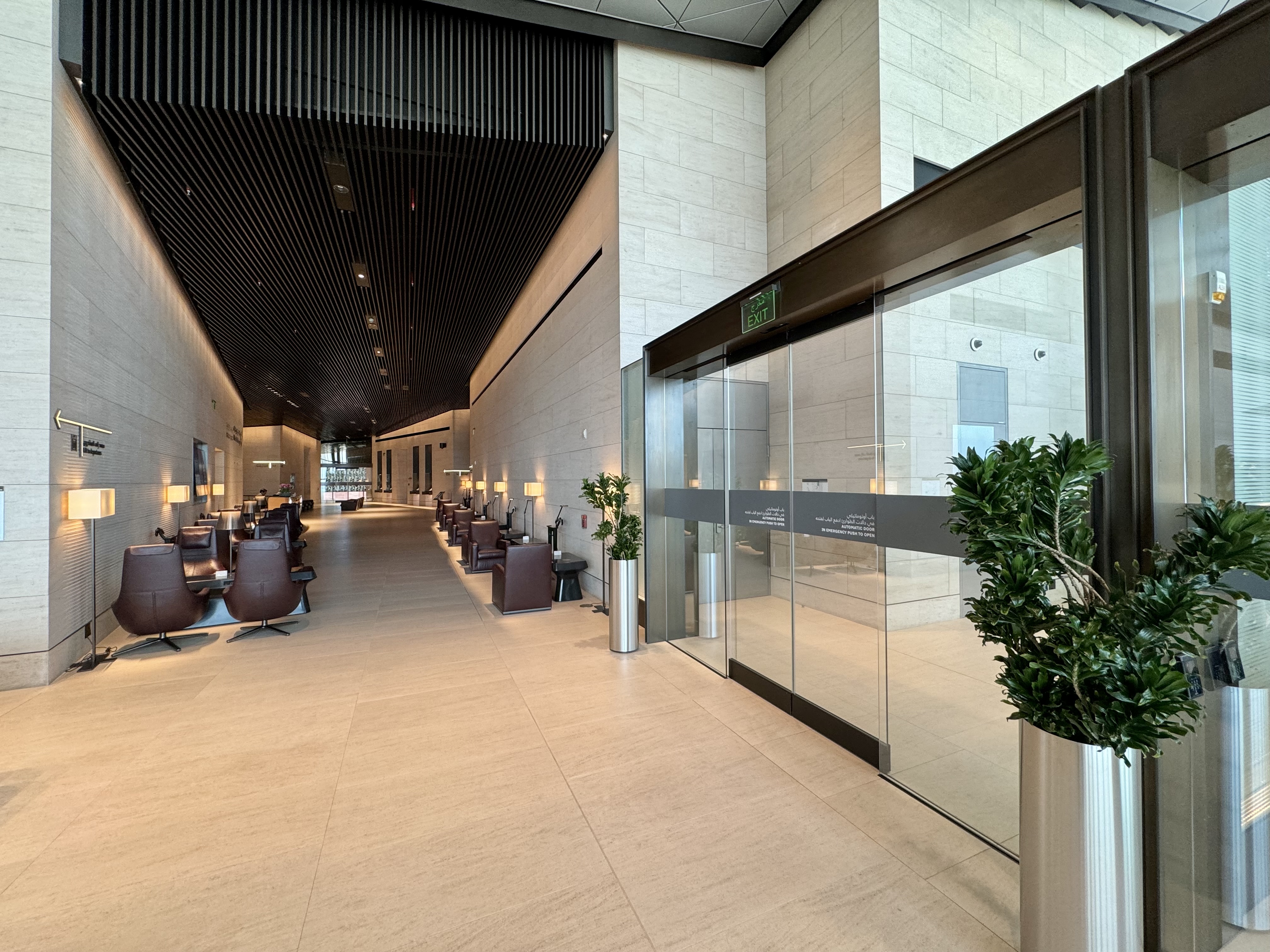 Qatar Airways Al Safwa Lounge Doha boarding