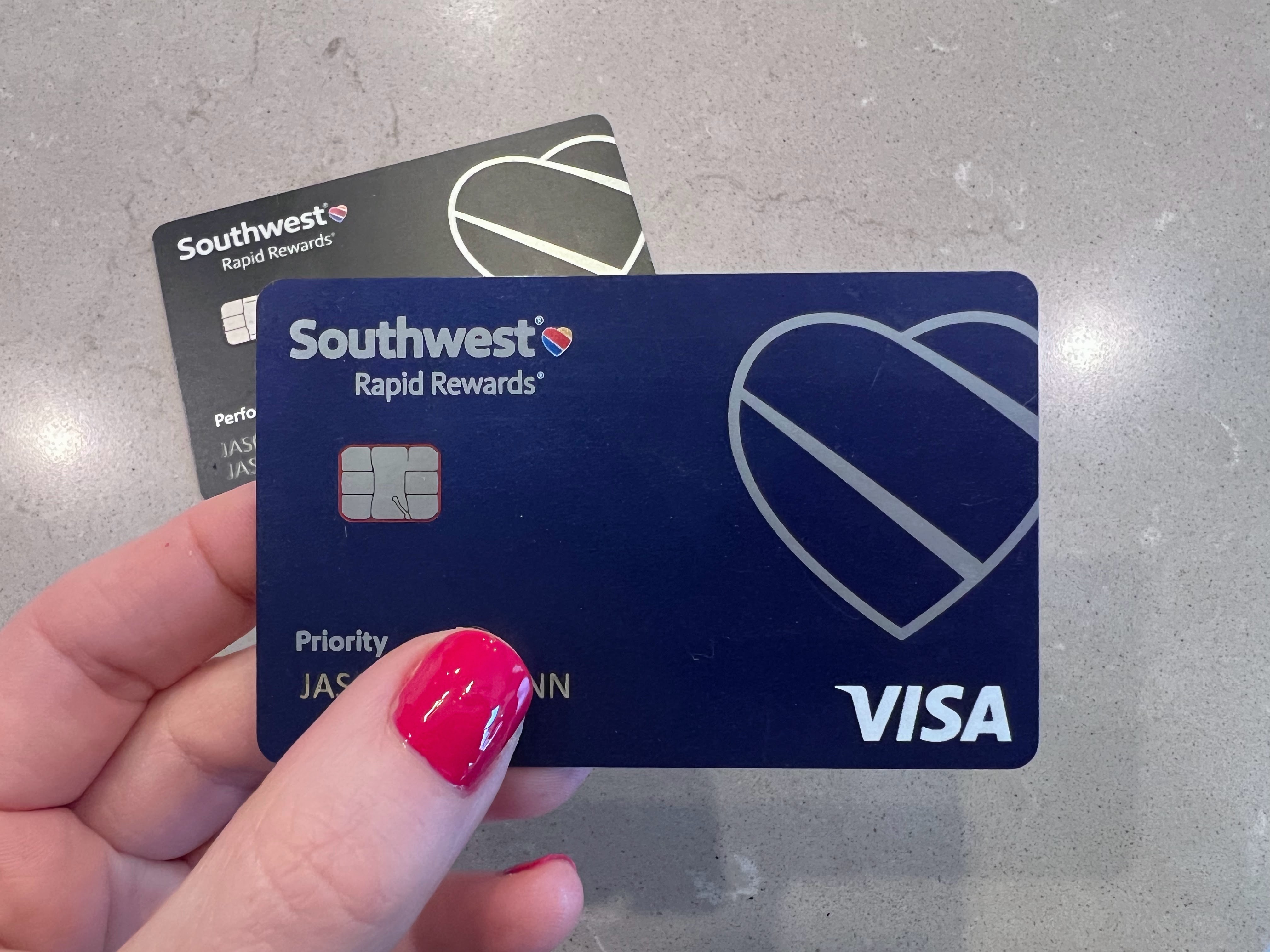 Southwest Performance Business card and Southwest Rapid Rewards Priority card Southwest Performance Business card and Southwest Rapid Rewards Priority card