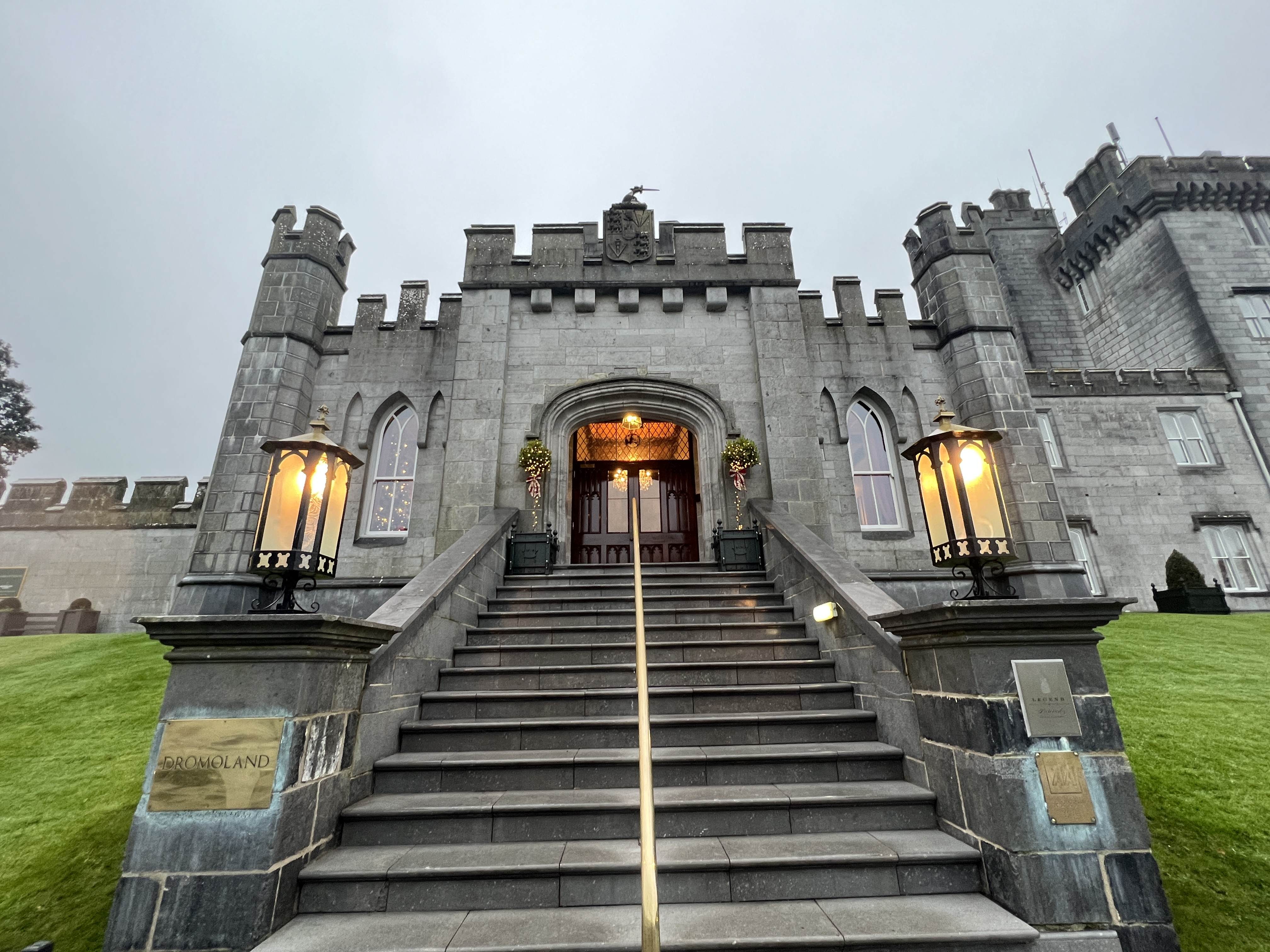 Dromoland Castle Entrance Stairs Dromoland Castle Entrance Stairs