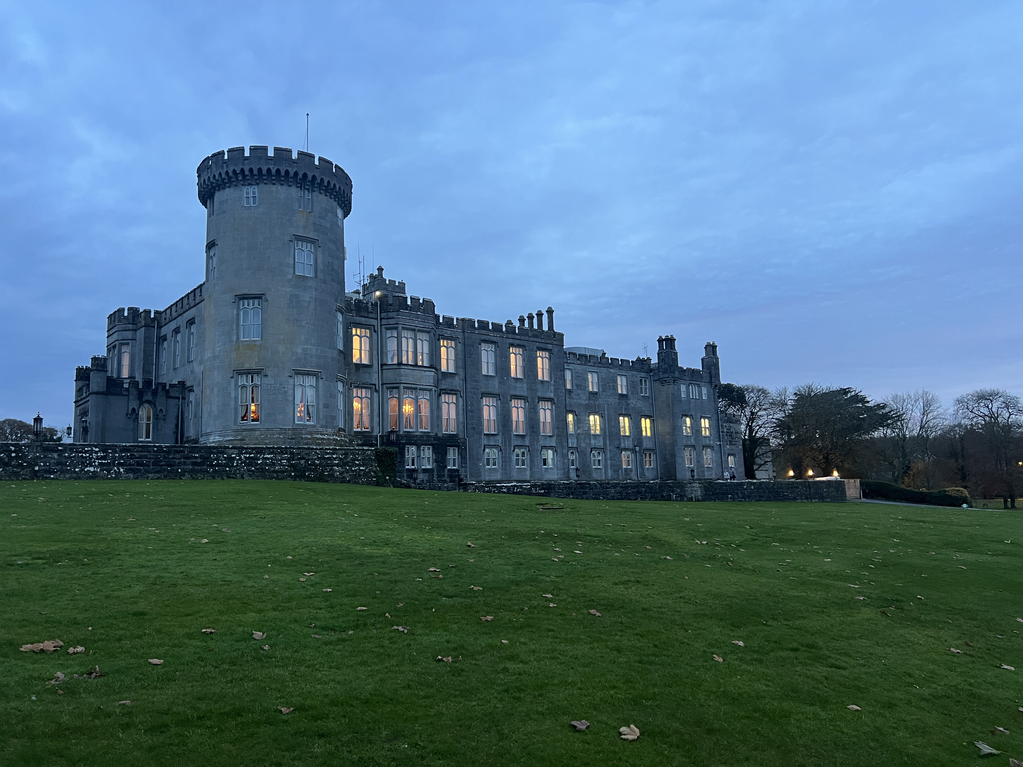 Dromoland Castle Exterior at night Dromoland Castle Exterior at night
