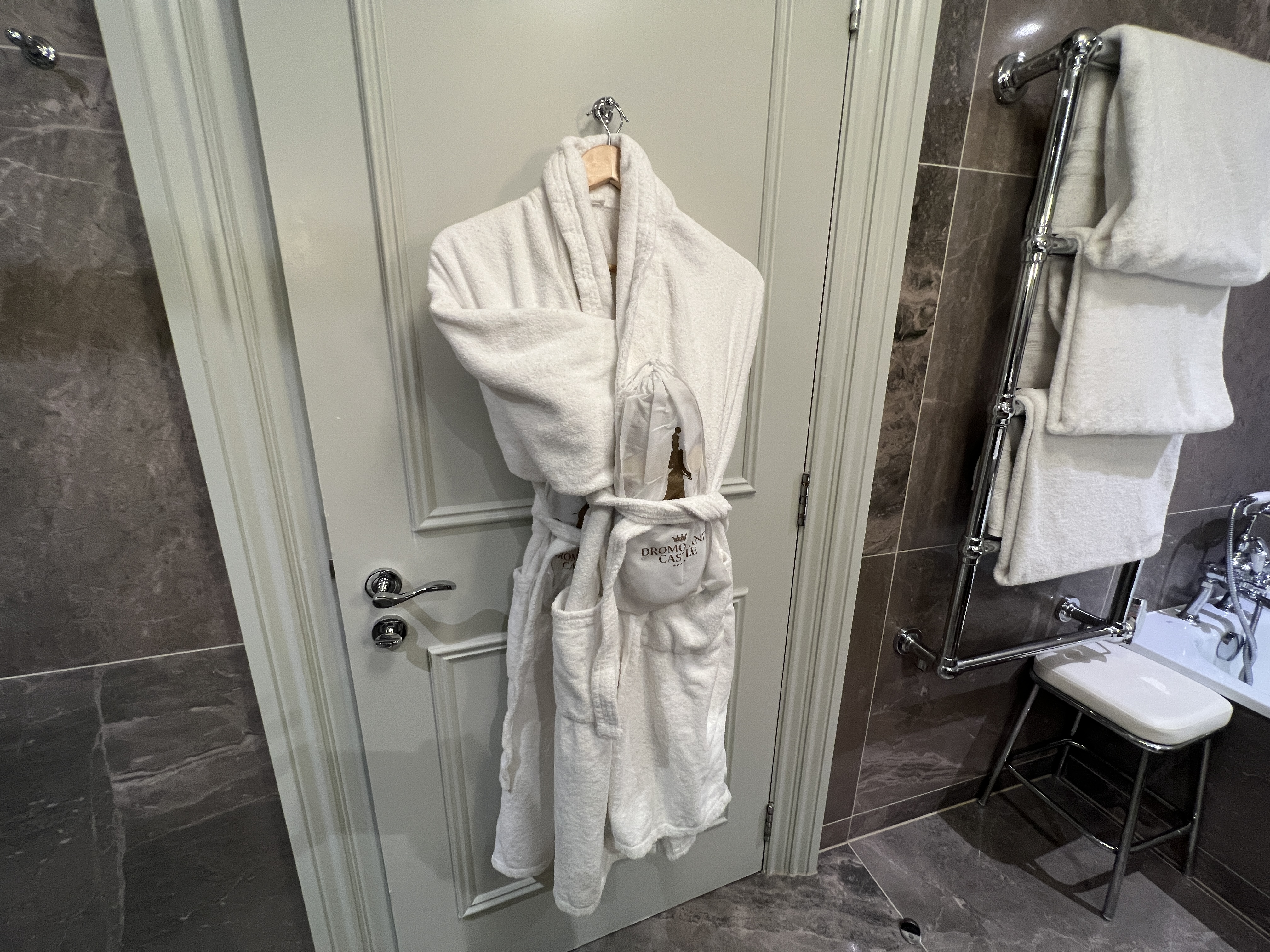 Dromoland castle bathrobe Dromoland castle bathrobe