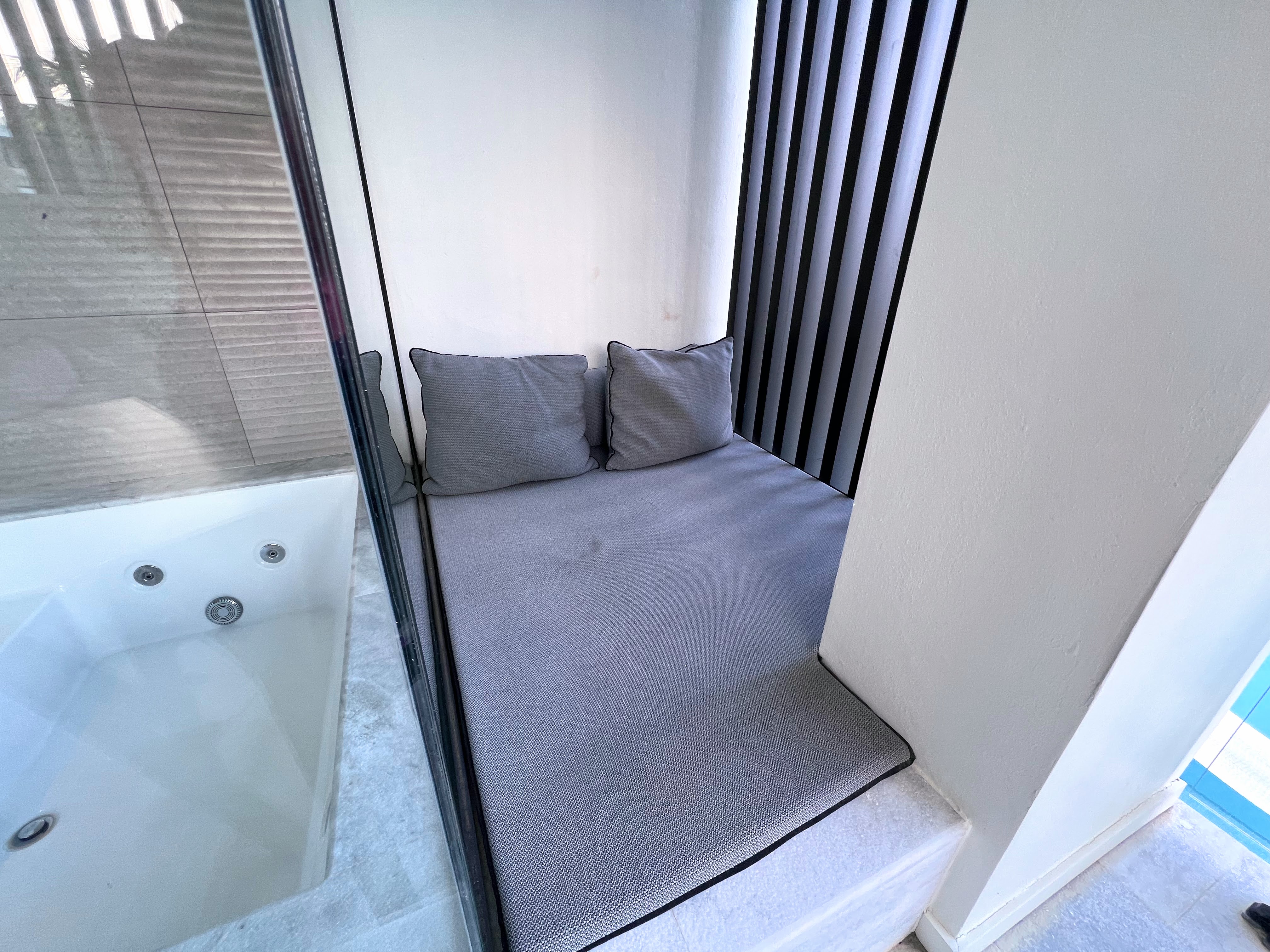 secret nook on balcony at Finest Punta Cana secret nook on balcony at Finest Punta Cana