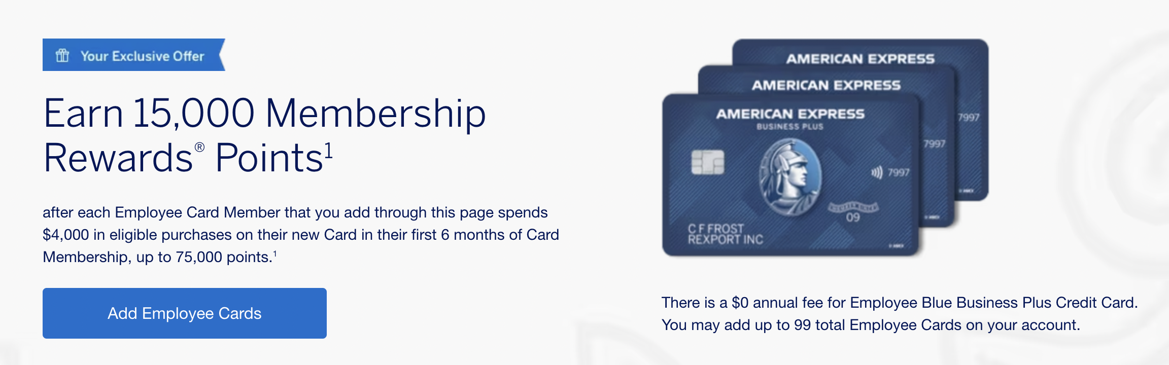 Amex Business AU Bonus Screenshot