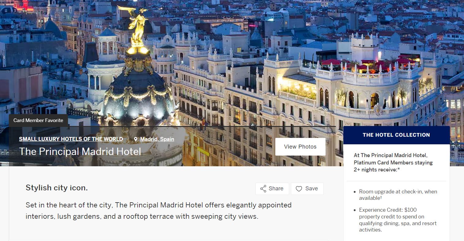 Amex Hotel Collection The Principal Amex Hotel Collection The Principal