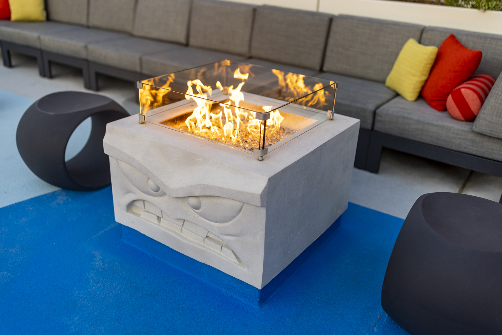 Disney Pixar Disneyland fire pit