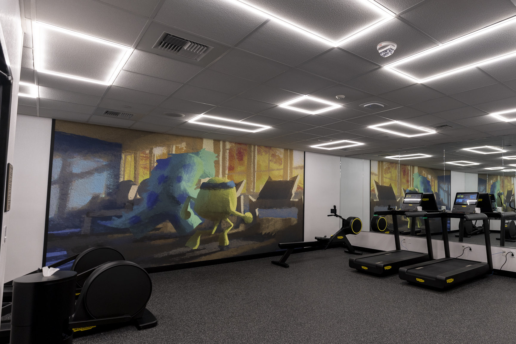 Disney Pixar Disneyland fitness center