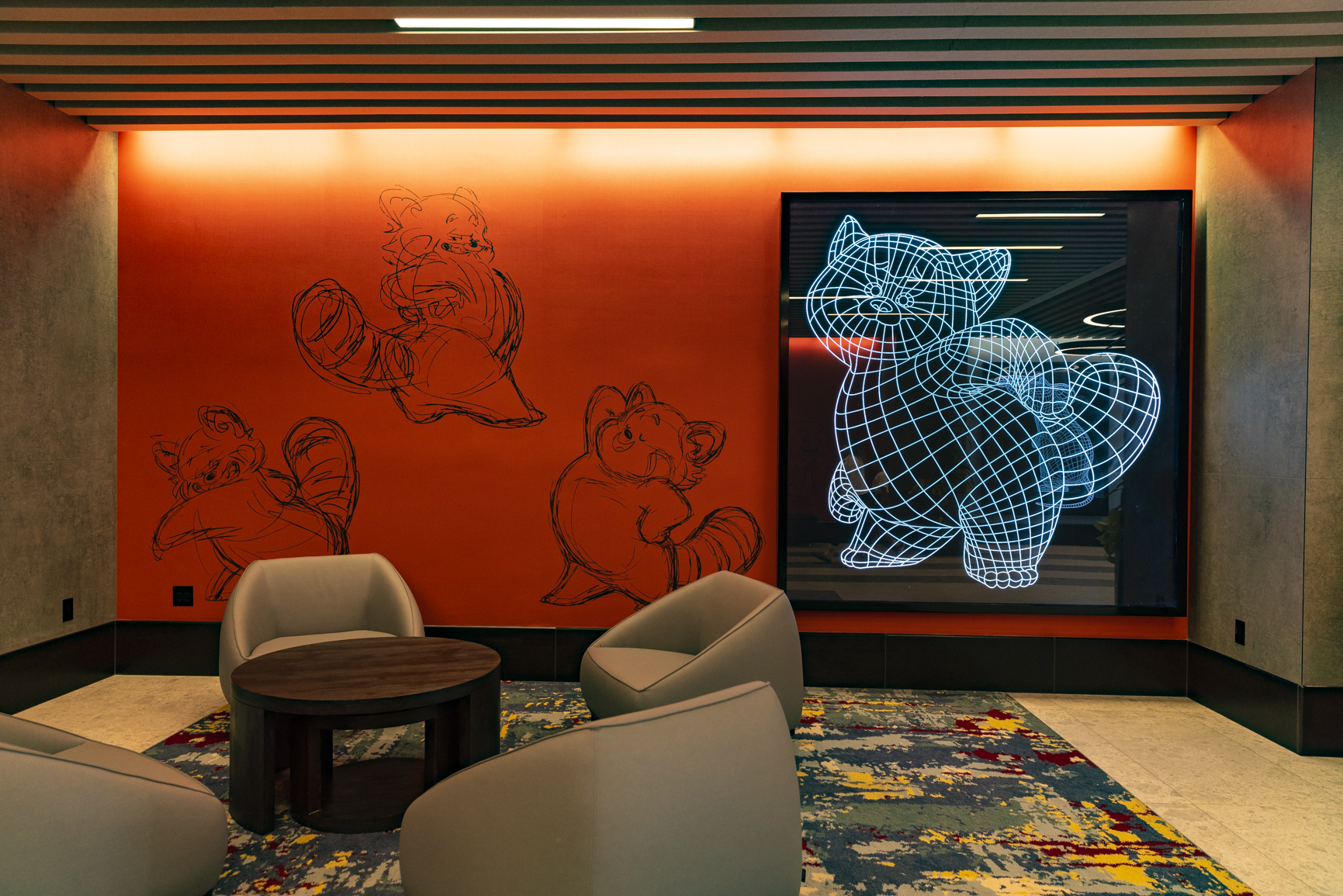 Disney Pixar Disneyland lobby