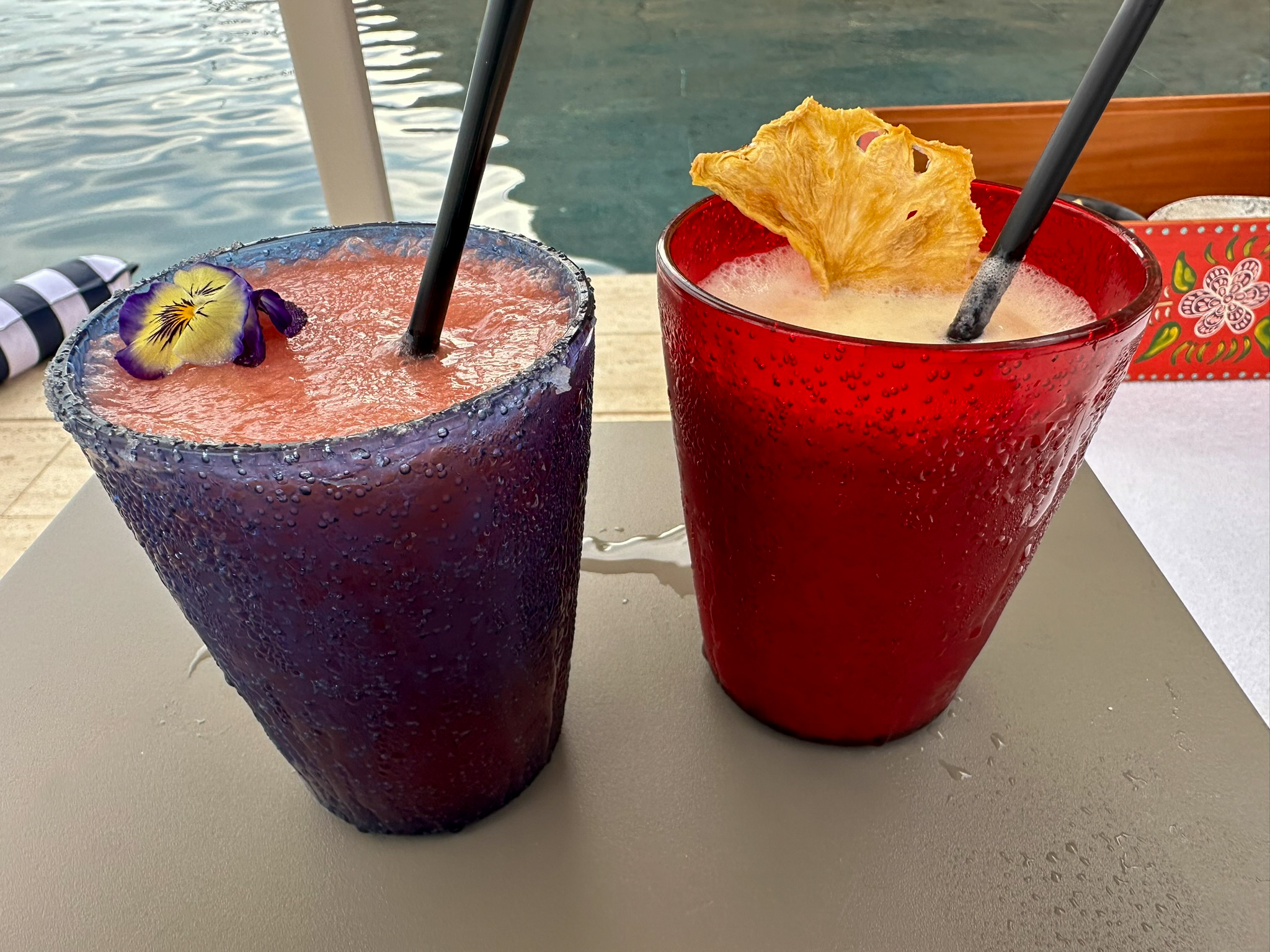 Four Seaasons Tamarindo Pool and Beach Club margaritas Four Seaasons Tamarindo Pool and Beach Club margaritas