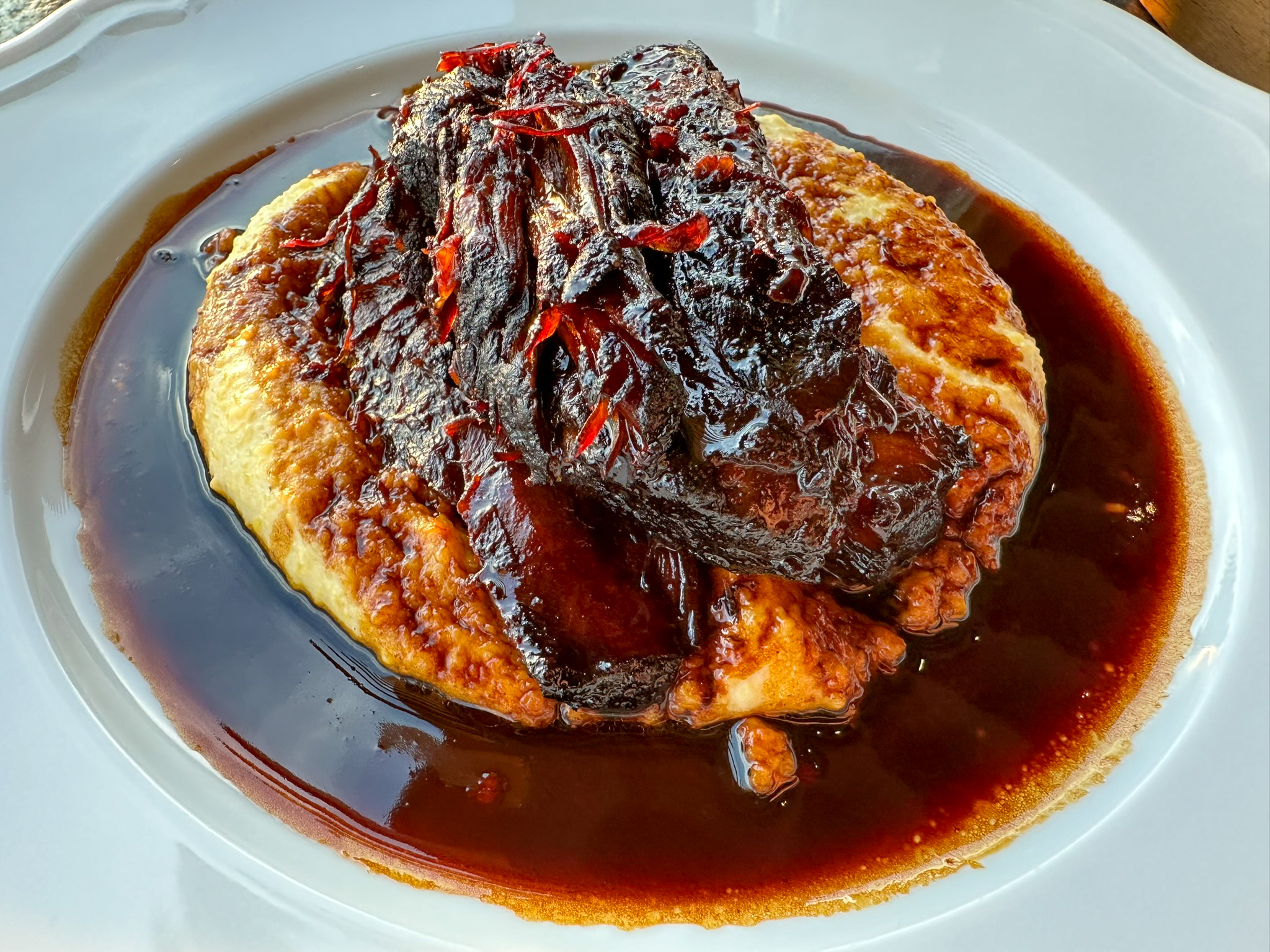 Four Seasons Tamarindo Coyul braised short rib and polenta Four Seasons Tamarindo Coyul braised short rib and polenta