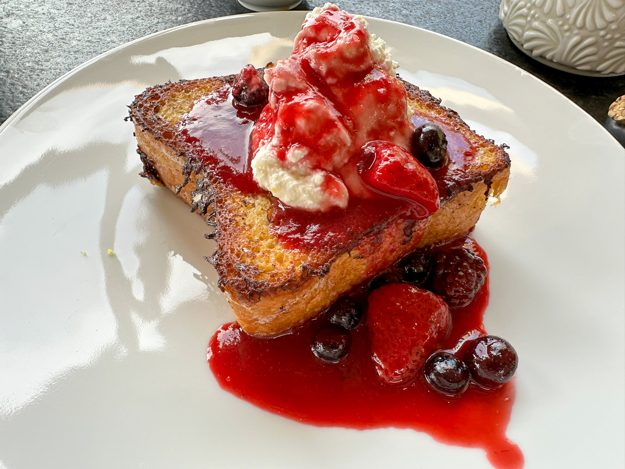 Four Seasons Tamarindo Coyul french toast Four Seasons Tamarindo Coyul french toast