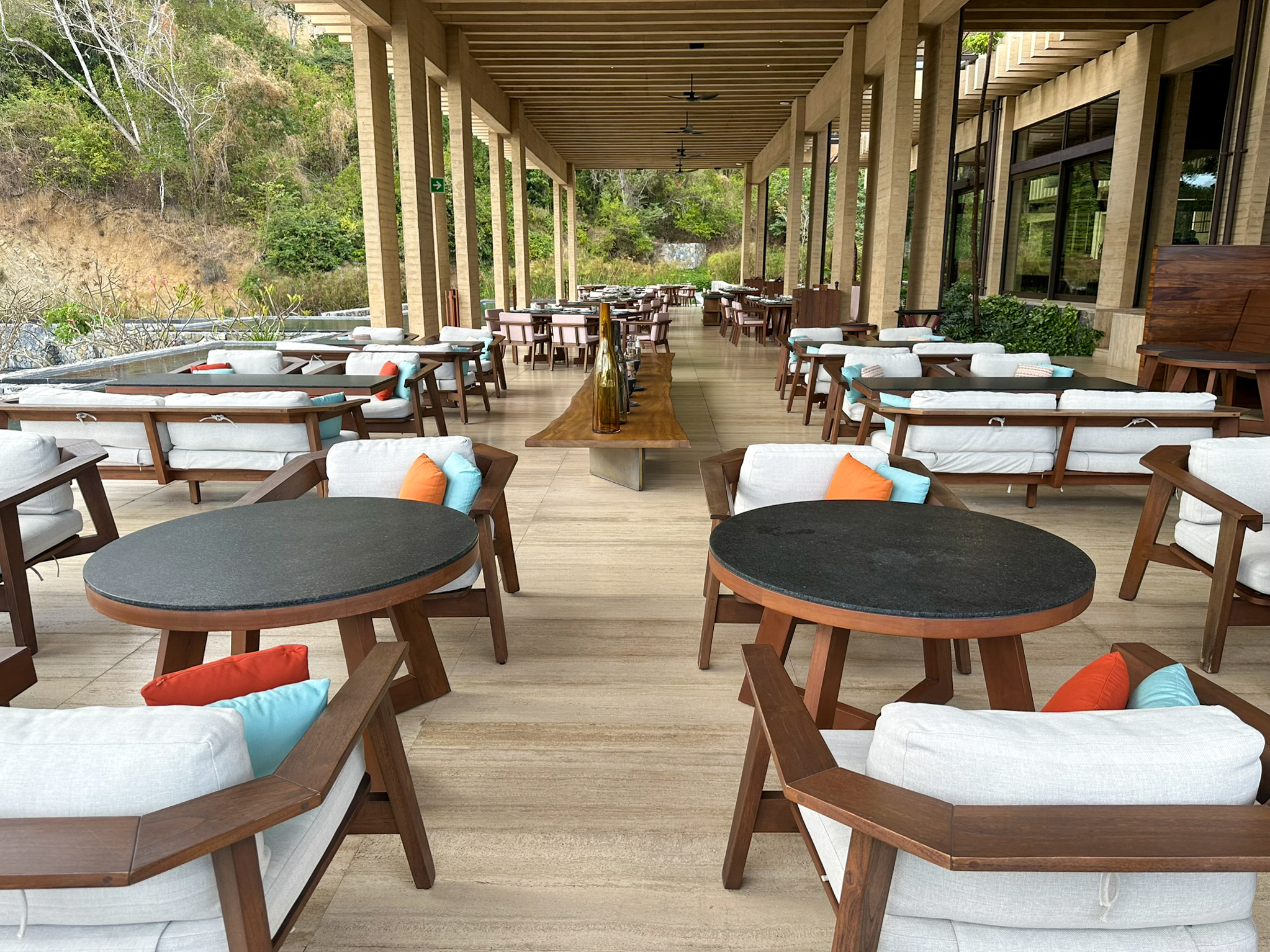 Four Seasons Tamarindo Coyul outdoor seating Four Seasons Tamarindo Coyul outdoor seating