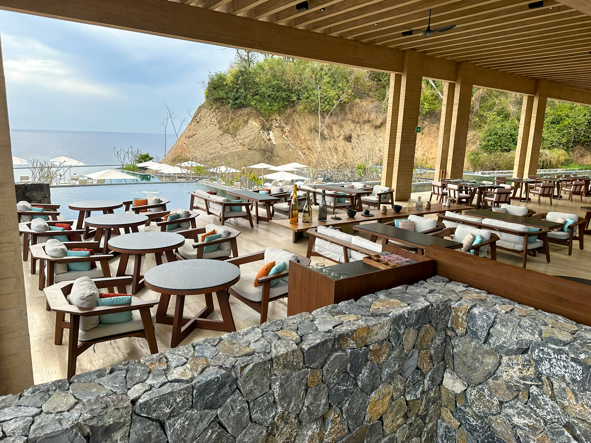 Four Seasons Tamarindo Coyul outdoor seating Four Seasons Tamarindo Coyul outdoor seating
