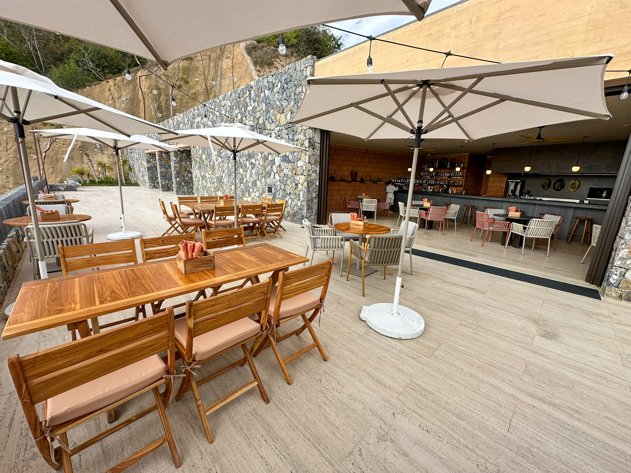 Four Seasons Tamarindo Nacho Taqueria outdoor seating Four Seasons Tamarindo Nacho Taqueria outdoor seating
