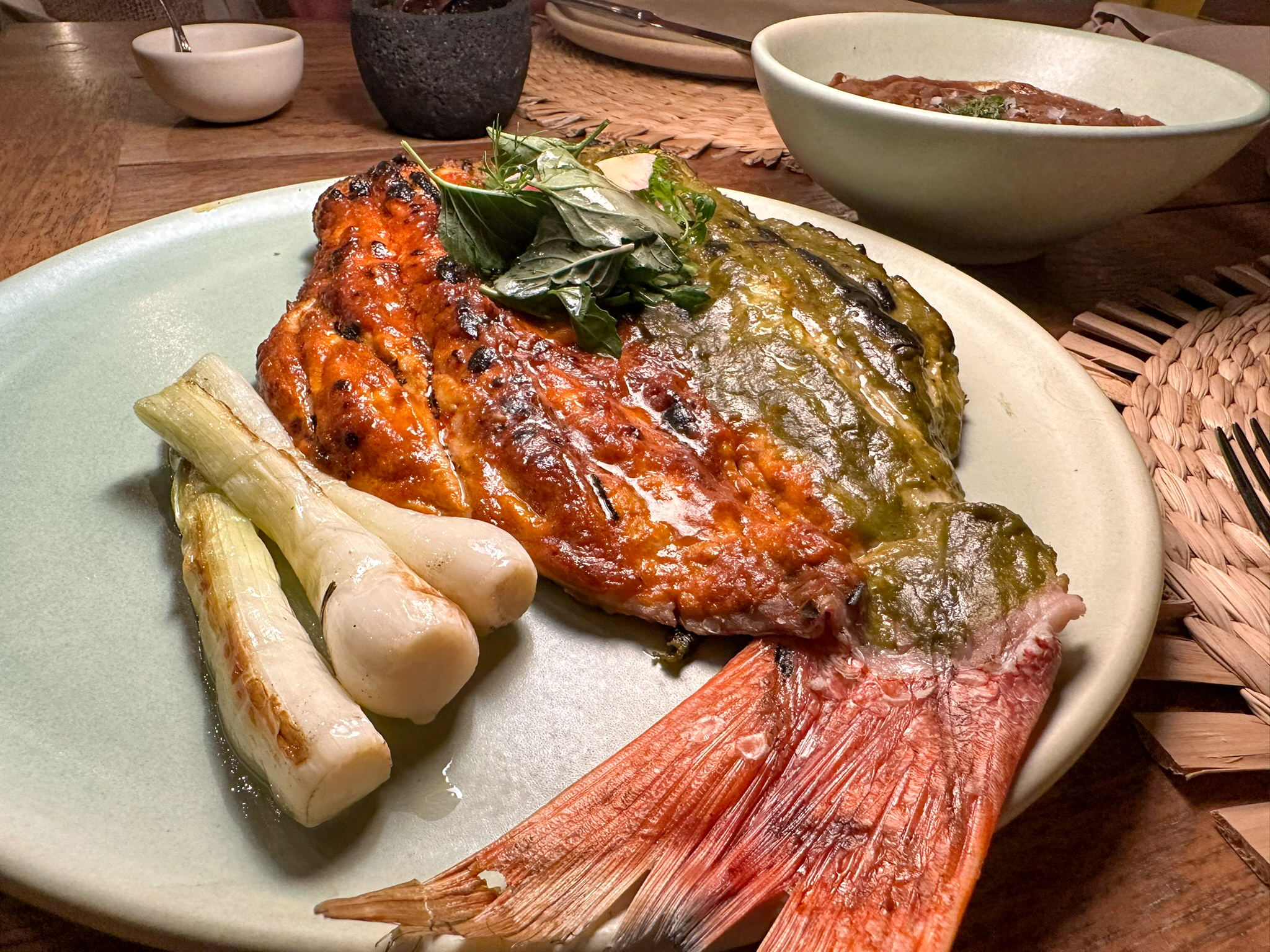 Four Seasons Tamarindo Sal grilled red snapper Four Seasons Tamarindo Sal grilled red snapper
