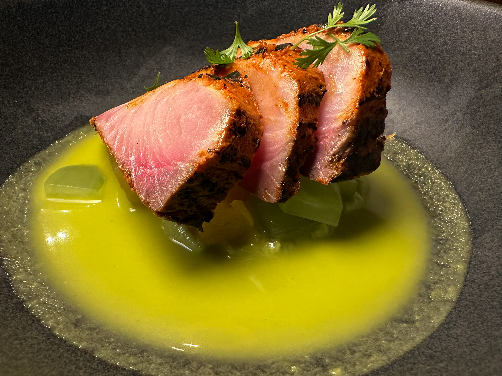 Four Seasons Tamarindo Sal hamachi al pastor Four Seasons Tamarindo Sal hamachi al pastor