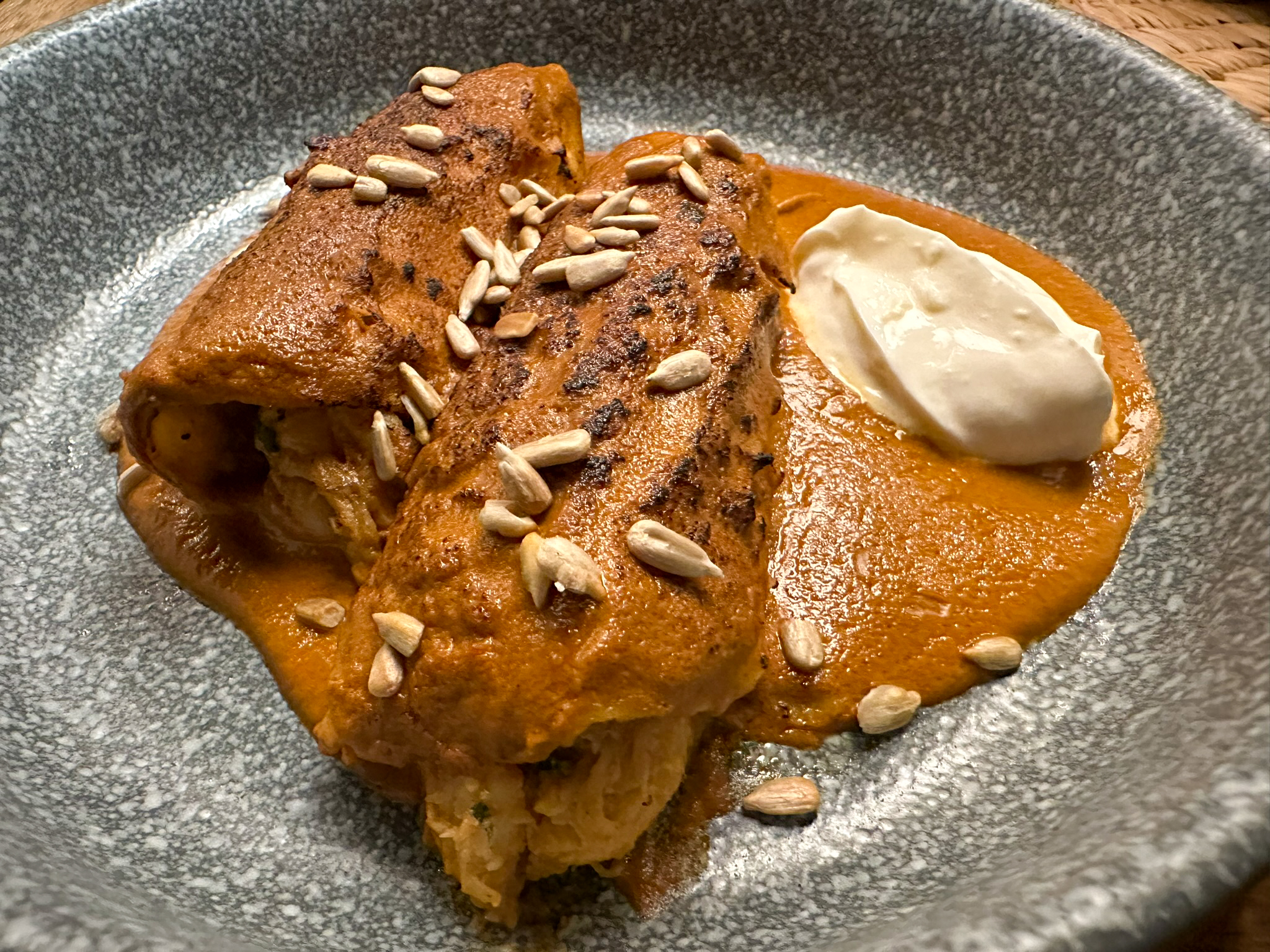 Four Seasons Tamarindo Sal lobster enchiladas Four Seasons Tamarindo Sal lobster enchiladas