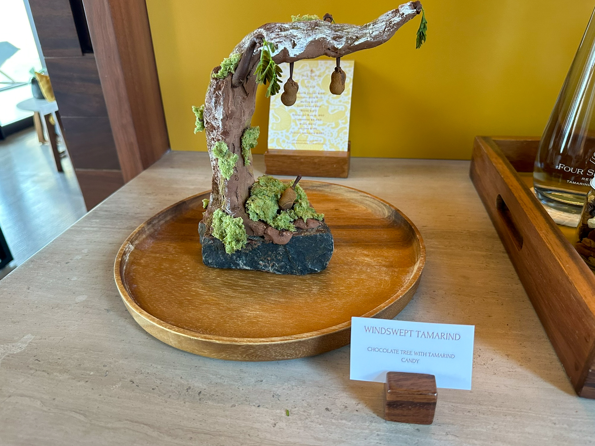 Four Seasons Tamarindo Suite bar chocolate tamarind tree welcome amenity Four Seasons Tamarindo Suite bar chocolate tamarind tree welcome amenity