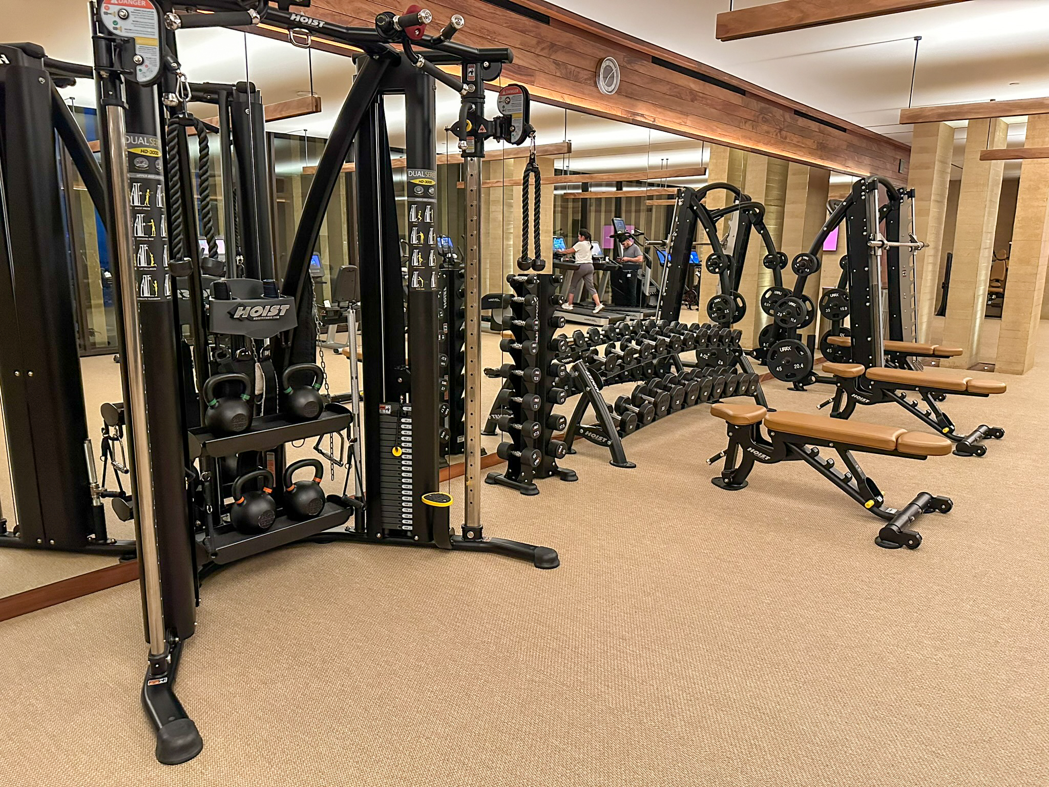 Four Seasons Tamarindo fitness center multi gym machine Four Seasons Tamarindo fitness center multi gym machine