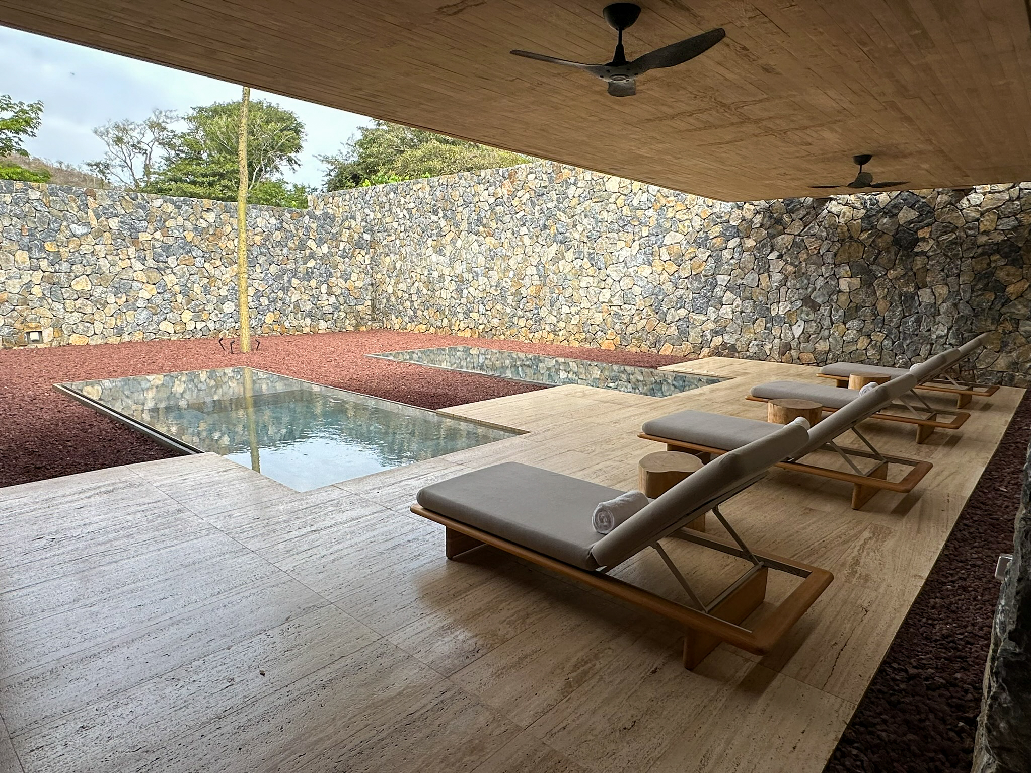 Four Seasons Tamarindo spa outdoor relaxation area Four Seasons Tamarindo spa outdoor relaxation area