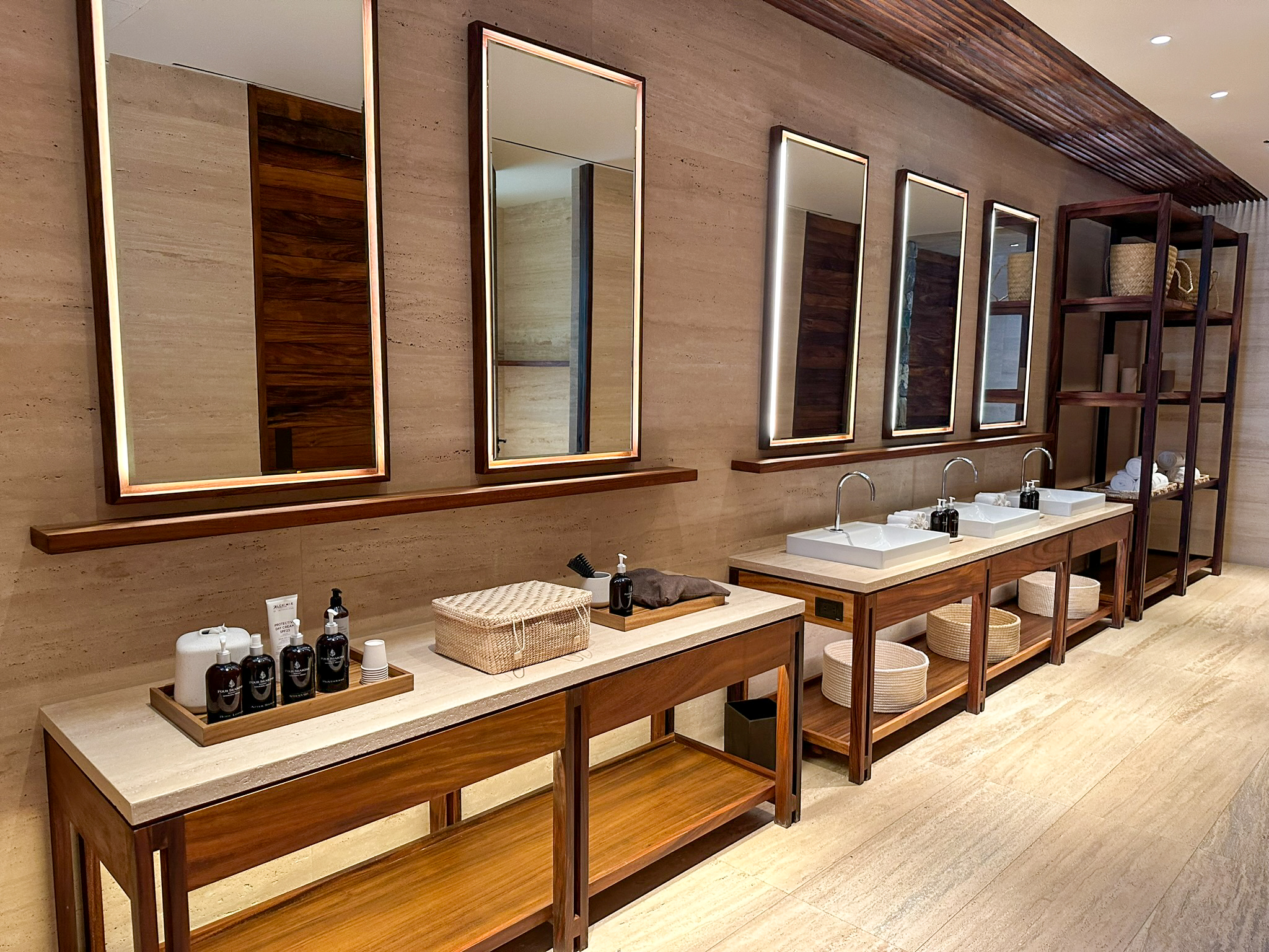Four Seasons Tamarindo spa vanities Four Seasons Tamarindo spa vanities