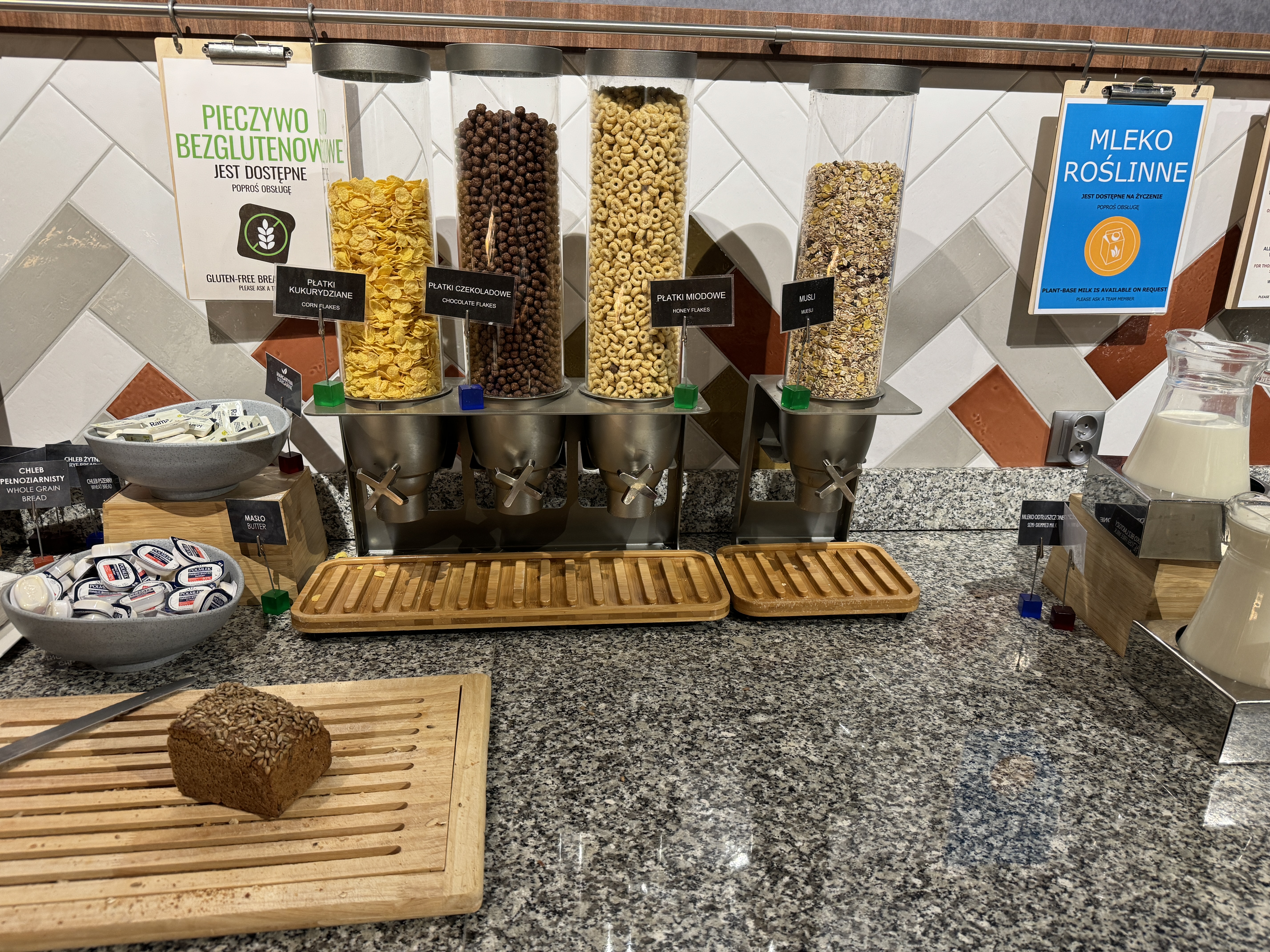 Hampton by Hilton Gdansk Old Town breakfast cereal Hampton by Hilton Gdansk Old Town breakfast cereal