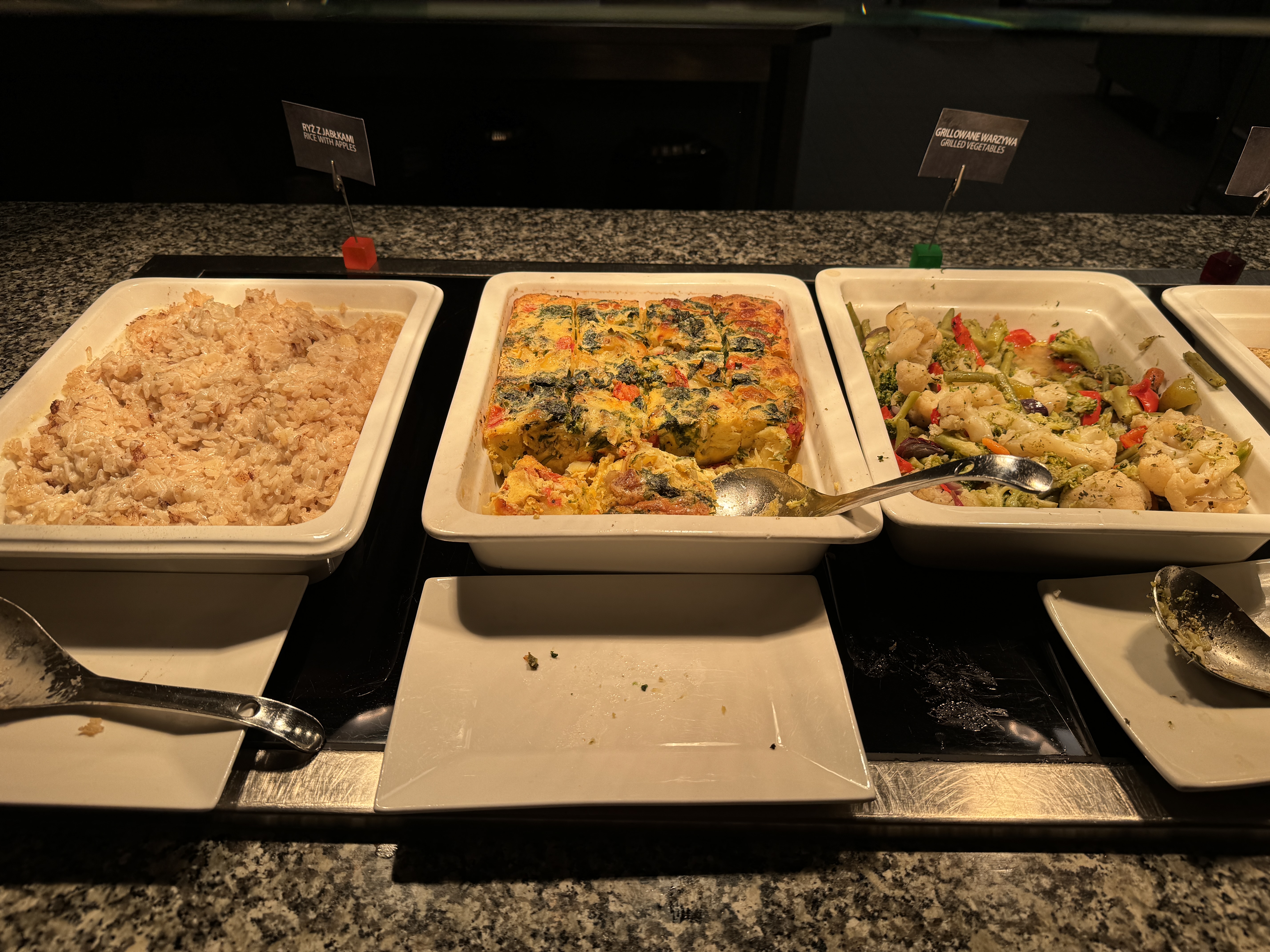 Hampton by Hilton Gdansk Old Town breakfast hot items left Hampton by Hilton Gdansk Old Town breakfast hot items left