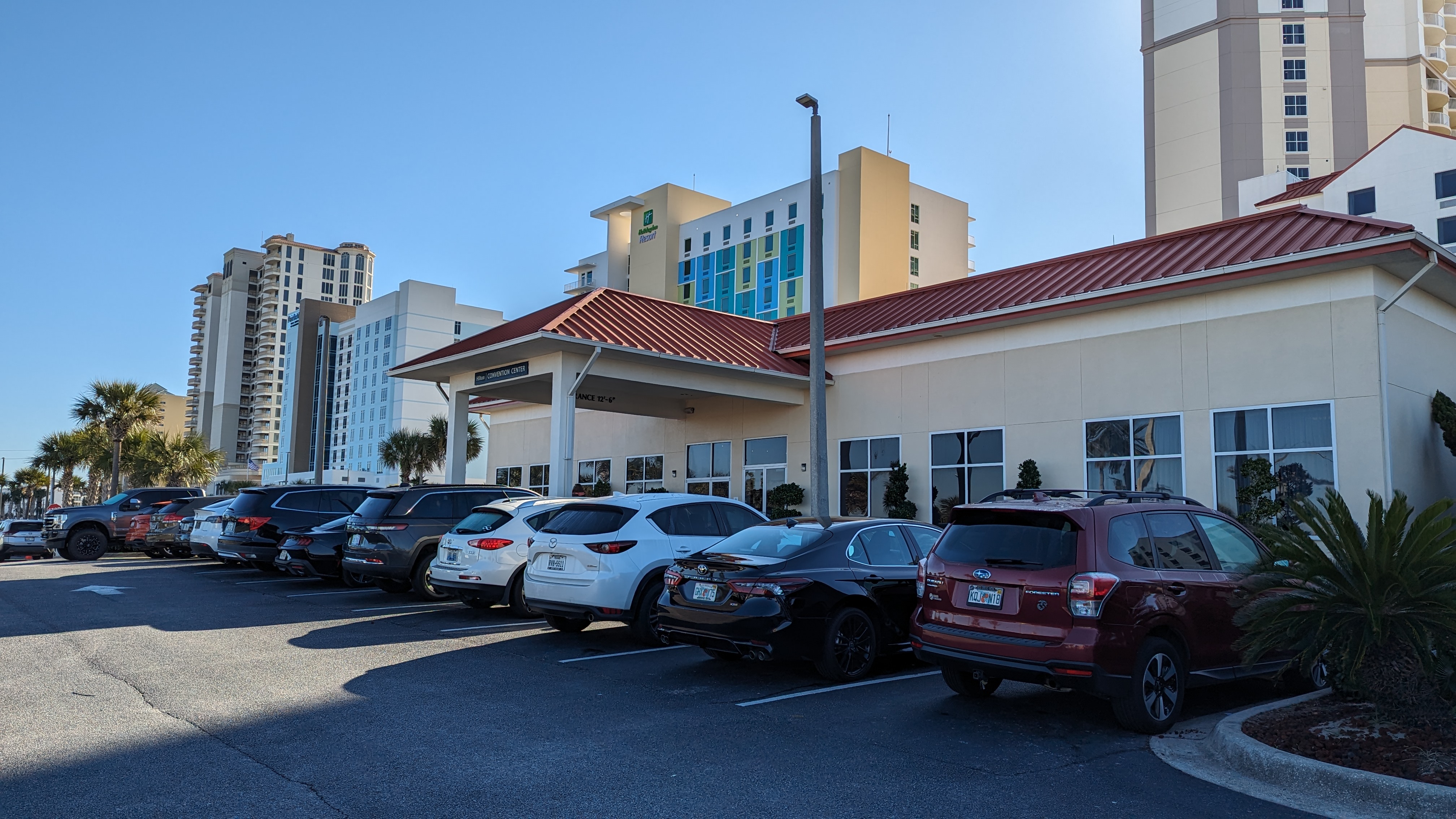 Hilton Pensacola Beach amenities conference center parking
