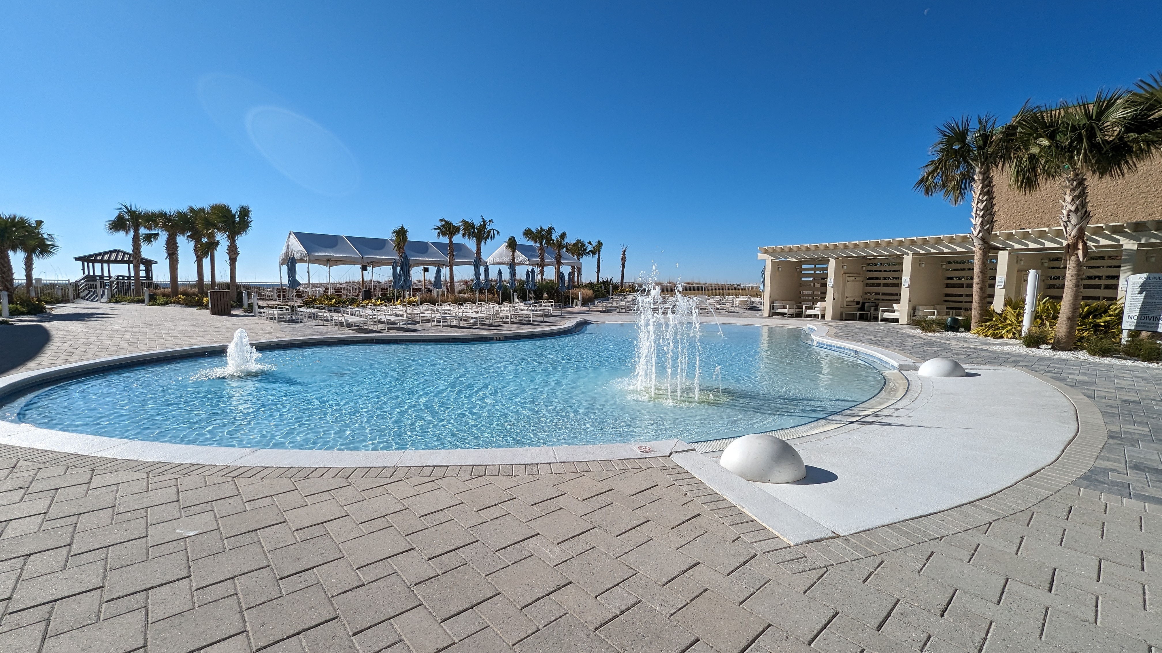 Hilton Pensacola Beach amenities pool splash pad