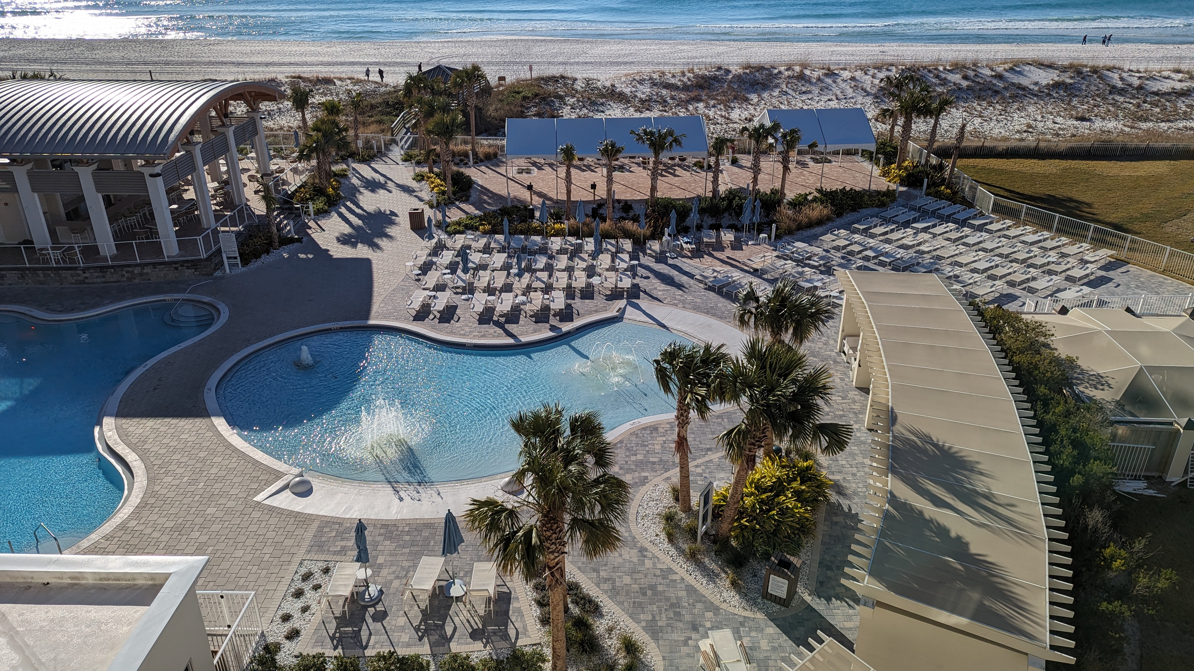 Hilton Pensacola Beach amenities pool view Hilton Pensacola Beach amenities pool view