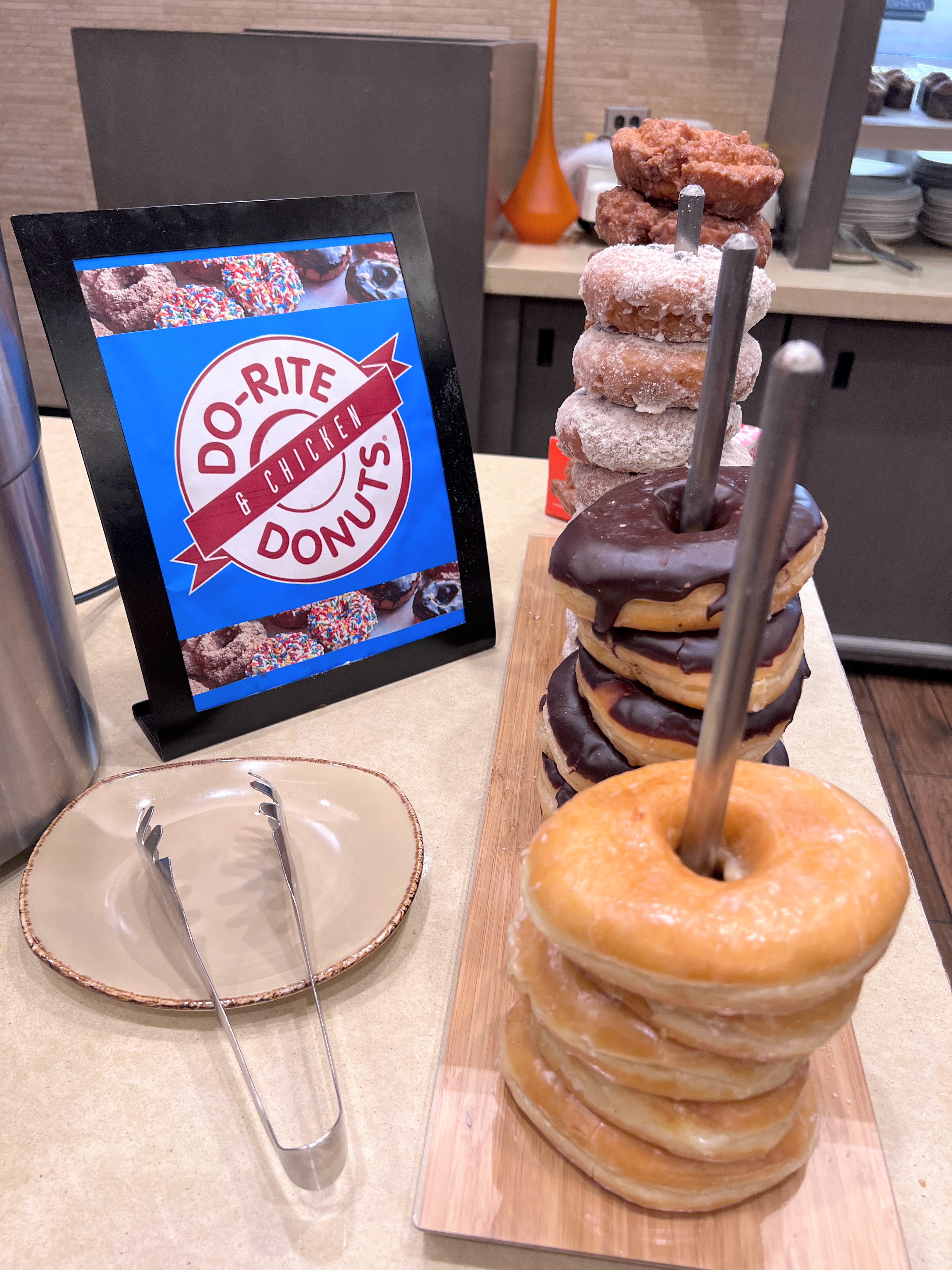 Hyatt Regency Chicago American Craft Kitchen breakfast buffet donuts Hyatt Regency Chicago American Craft Kitchen breakfast buffet donuts