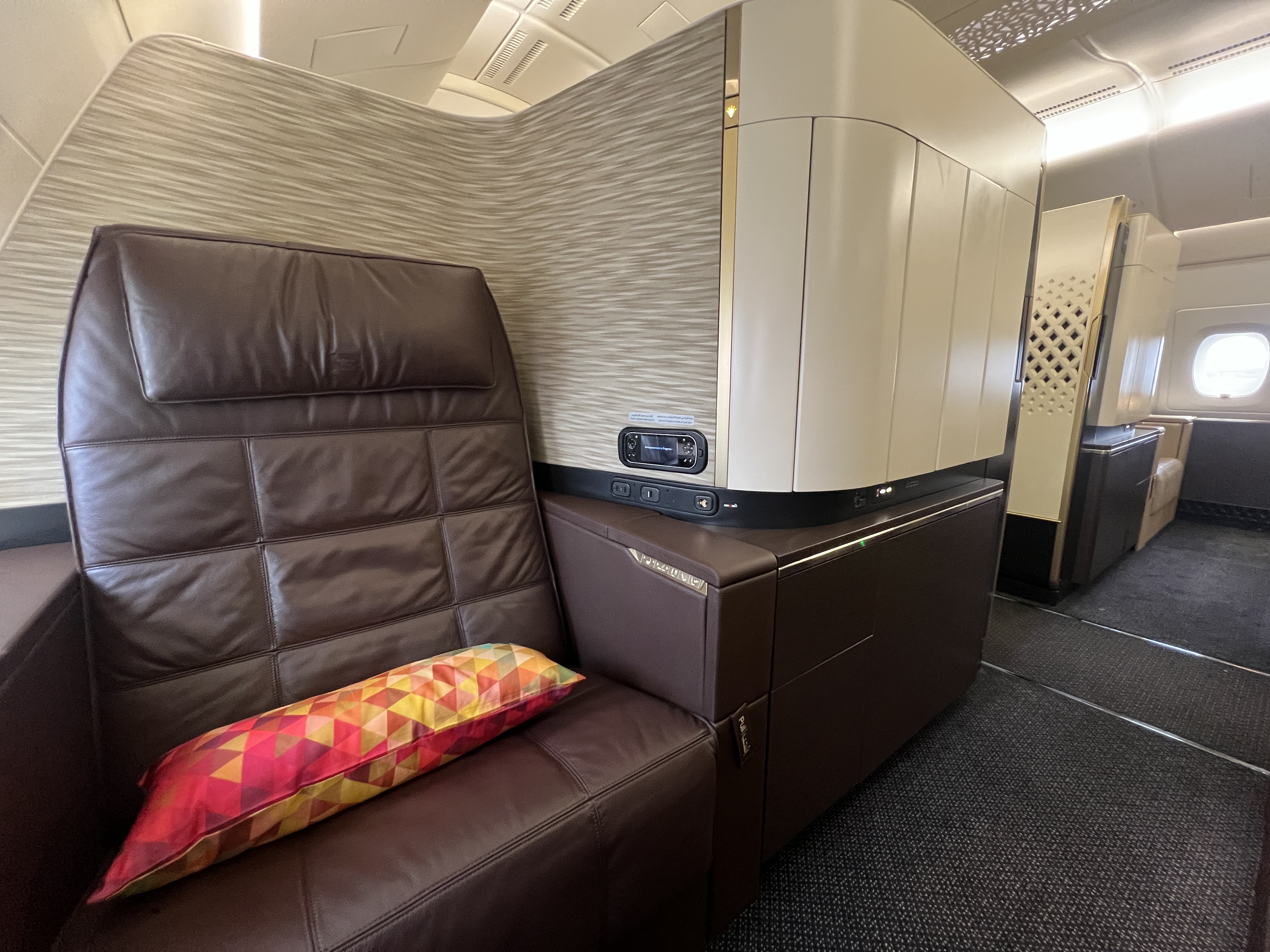 Etihad First Class Apartment view plus chair Etihad First Class Apartment view plus chair
