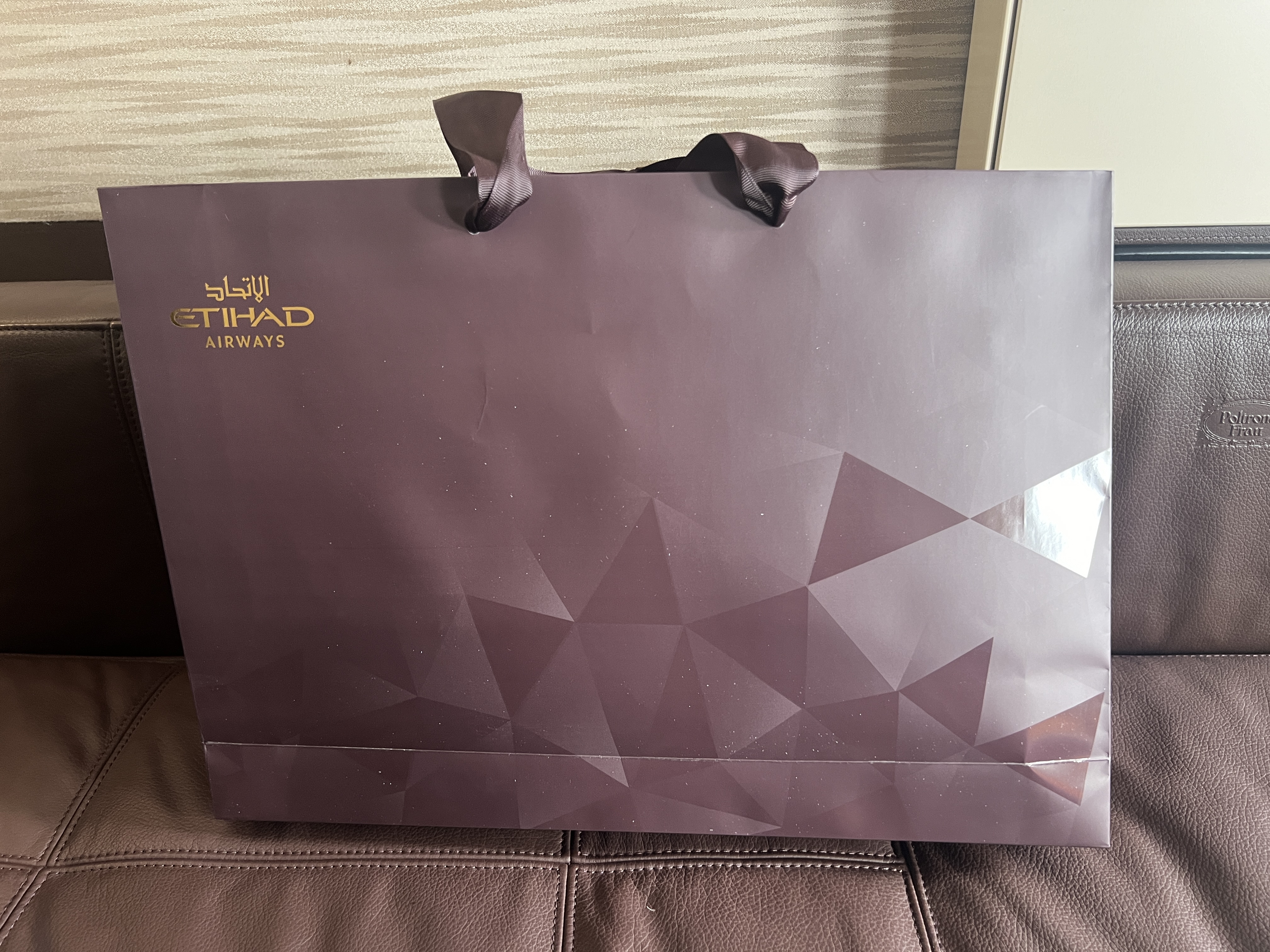 Etihad First Class Apartment pajama bag Etihad First Class Apartment pajama bag