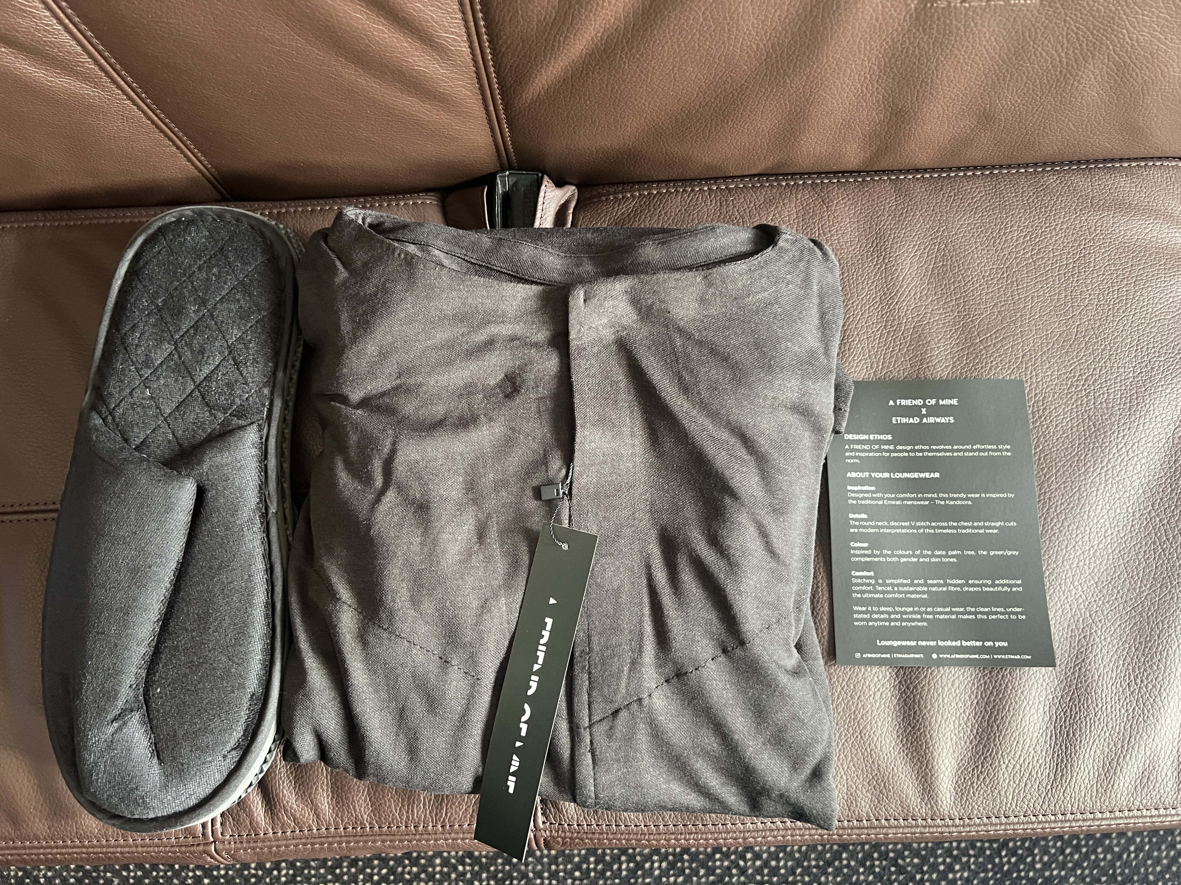 Etihad First Class Apartment pajamas Etihad First Class Apartment pajamas