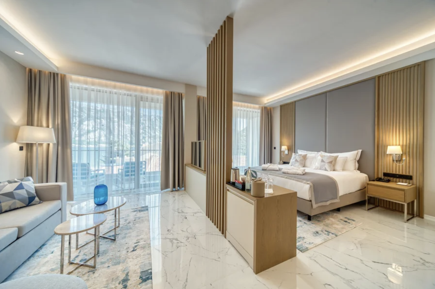 King Bed Sea View Premium Kotor Bay King Bed Sea View Premium Kotor Bay