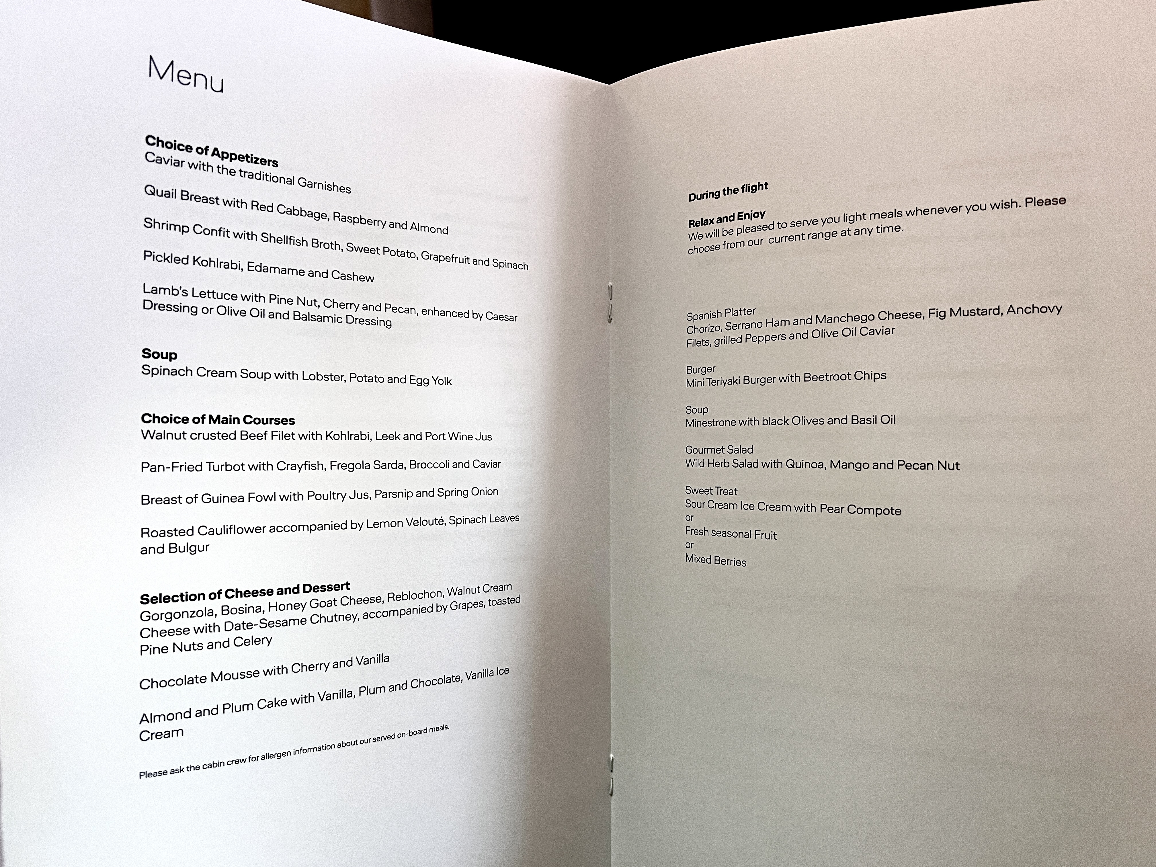 LH F A346 menu