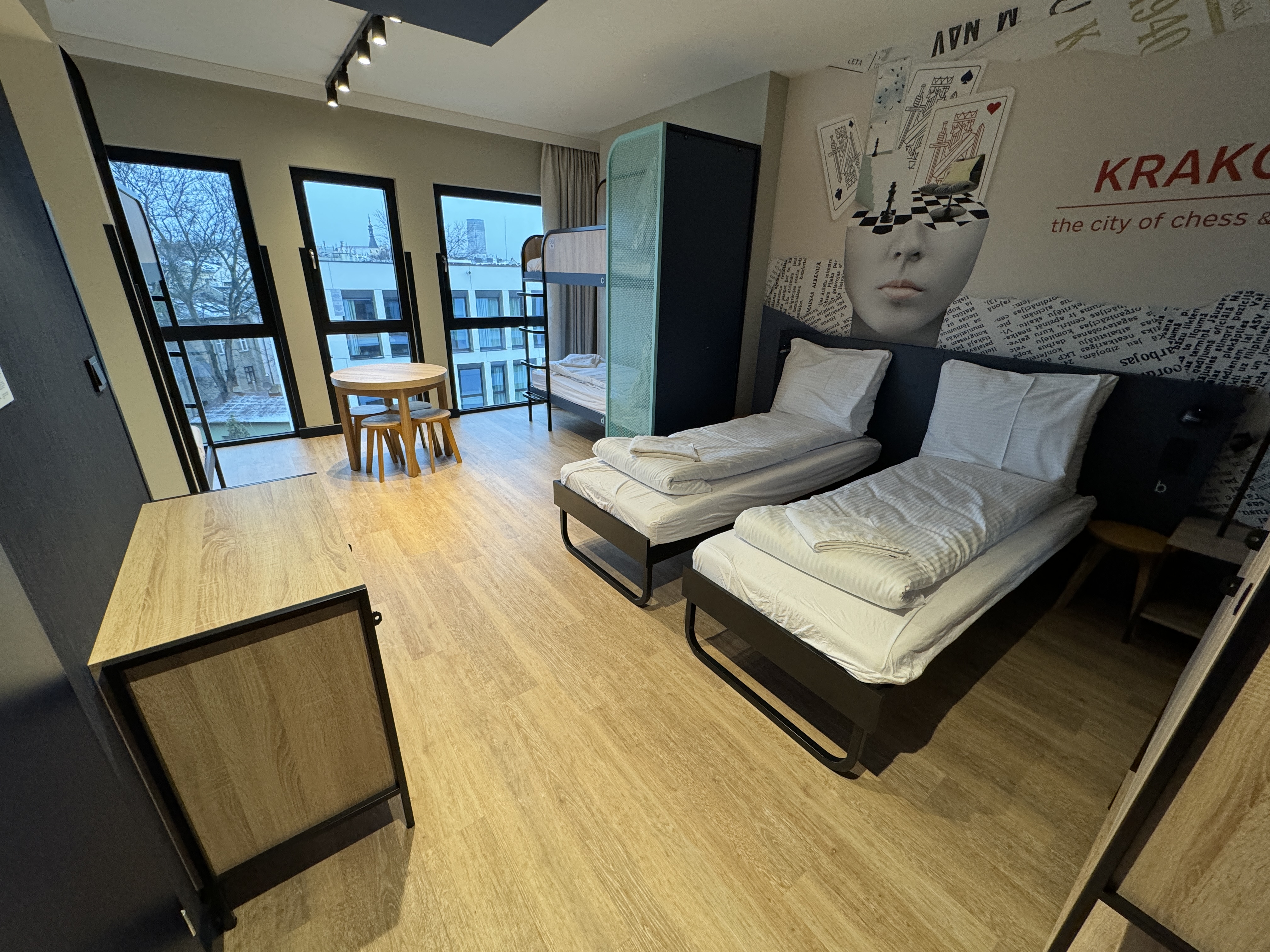 MEININGER Krakow Centrum family room beds from door MEININGER Krakow Centrum family room beds from door