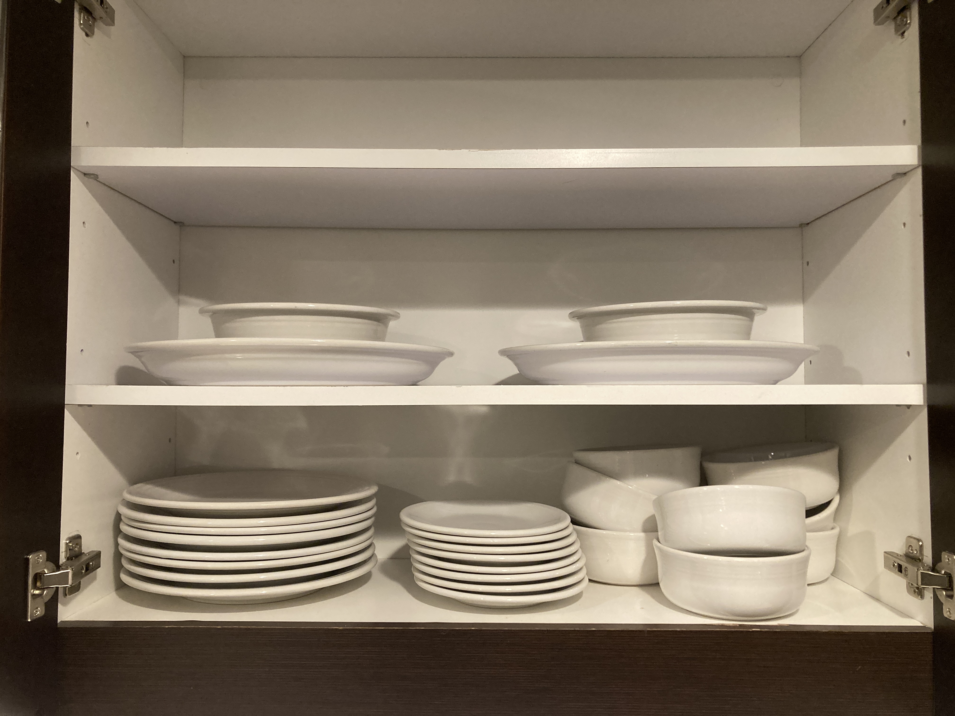Marriotts Grand Chateau Las Vegas 2BR Villa kitchen dishes in cupboards