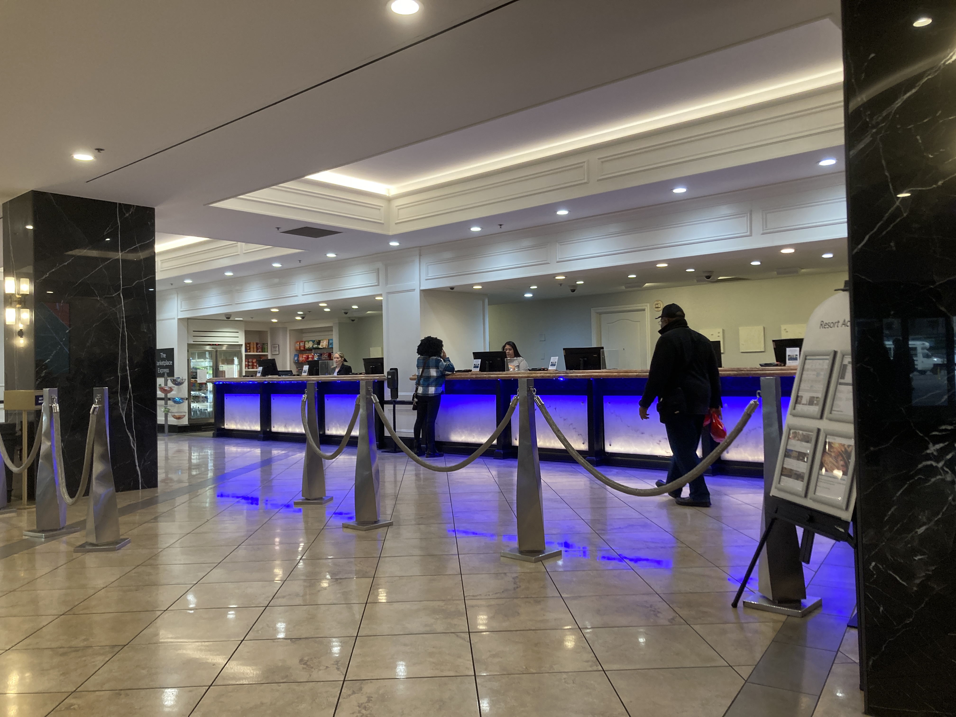 Marriotts Grand Chateau Las Vegas reception desk